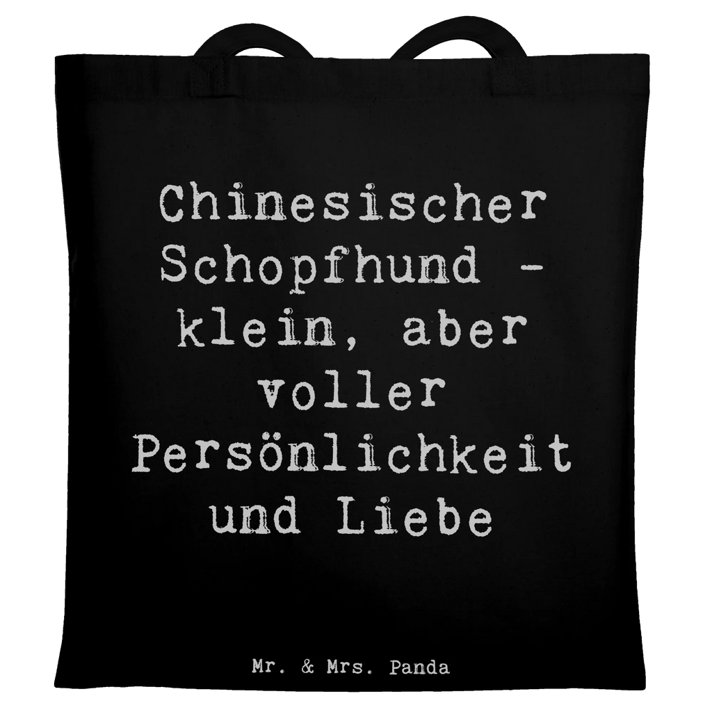 Tote bag Saying Chinesischer Schopfhund - klein, aber voller Persönlichkeit und Liebe Beuteltasche, Beutel, Einkaufstasche, Jutebeutel, Stoffbeutel, Tasche, Shopper, Umhängetasche, Strandtasche, Schultertasche, Stofftasche, Tragetasche, Badetasche, Jutetasche, Einkaufstüte, Laptoptasche, Hund, Hunderasse, Rassehund, Hundebesitzer, Geschenk, Tierfreund, Schenken, Welpe