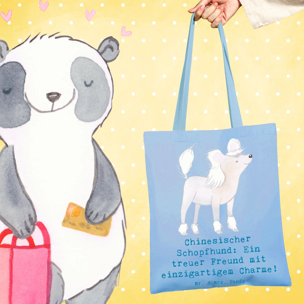 Tote bag Chinesischer Schopfhund: Ein treuer Freund mit einzigartigem Charme! Shopper, Einkaufstasche, Einkaufstüte, Stoffbeutel, Strandtasche, Umhängetasche, Beutel, Schultertasche, Jutebeutel, Stofftasche, Beuteltasche, Laptoptasche, Tasche, Tragetasche, Badetasche, Jutetasche, Hund, Hunderasse, Rassehund, Hundebesitzer, Geschenk, Tierfreund, Schenken, Welpe