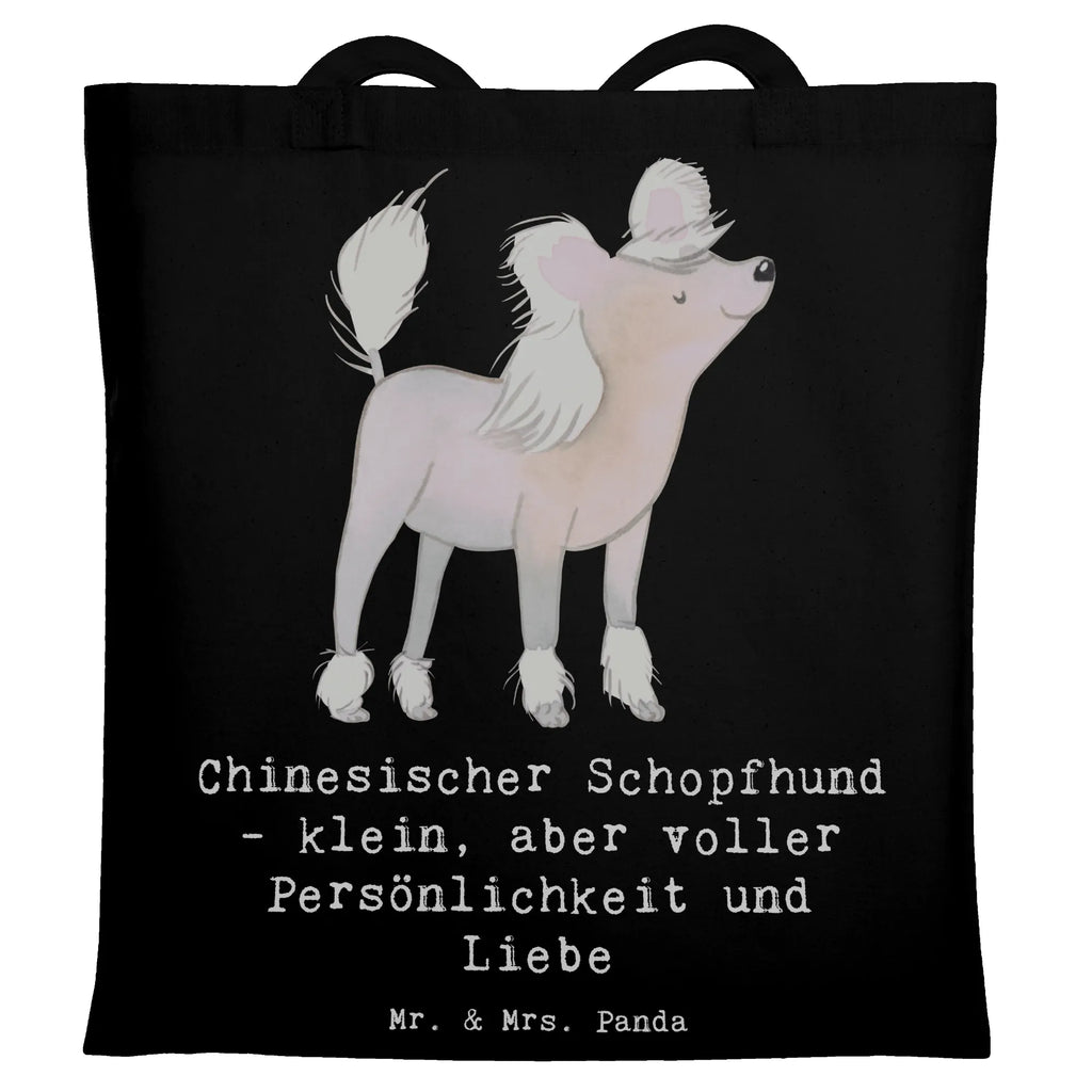 Tote bag Chinesischer Schopfhund - klein, aber voller Persönlichkeit und Liebe Jutebeutel, Beuteltasche, Strandtasche, Laptoptasche, Einkaufstüte, Jutetasche, Stofftasche, Beutel, Badetasche, Tragetasche, Schultertasche, Stoffbeutel, Umhängetasche, Shopper, Einkaufstasche, Tasche, Hund, Hunderasse, Rassehund, Hundebesitzer, Geschenk, Tierfreund, Schenken, Welpe