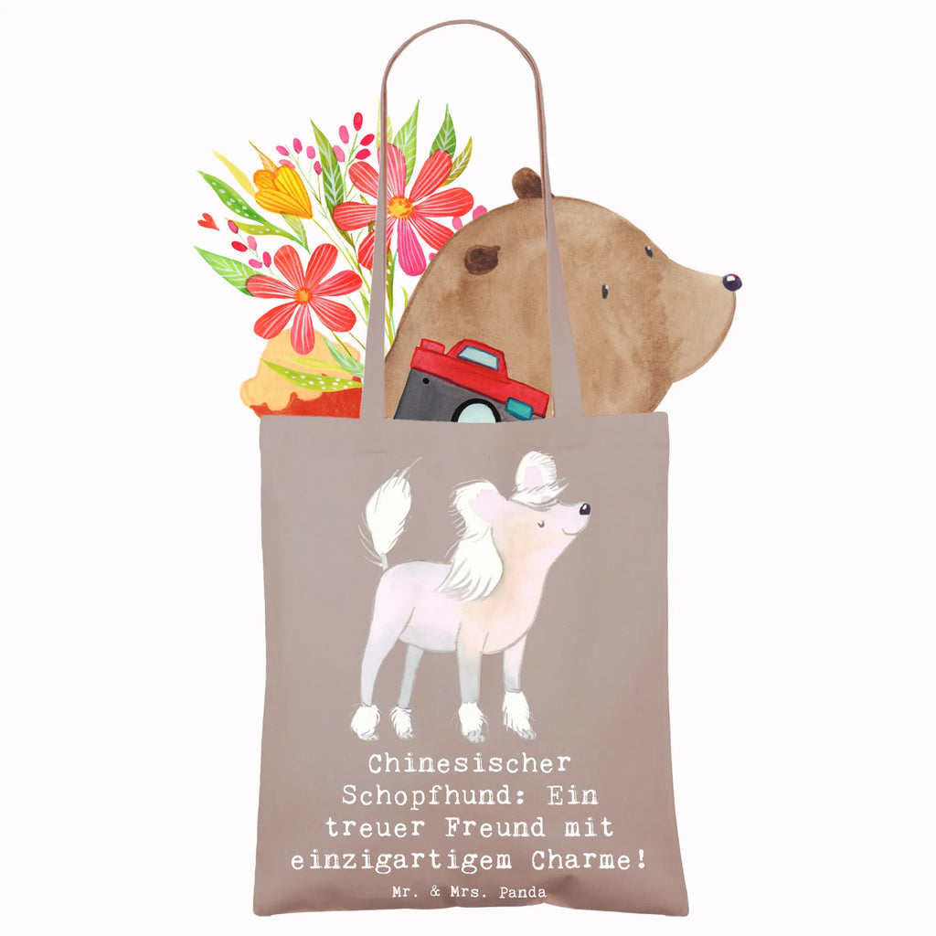Tote bag Chinesischer Schopfhund: Ein treuer Freund mit einzigartigem Charme! Shopper, Einkaufstasche, Einkaufstüte, Stoffbeutel, Strandtasche, Umhängetasche, Beutel, Schultertasche, Jutebeutel, Stofftasche, Beuteltasche, Laptoptasche, Tasche, Tragetasche, Badetasche, Jutetasche, Hund, Hunderasse, Rassehund, Hundebesitzer, Geschenk, Tierfreund, Schenken, Welpe