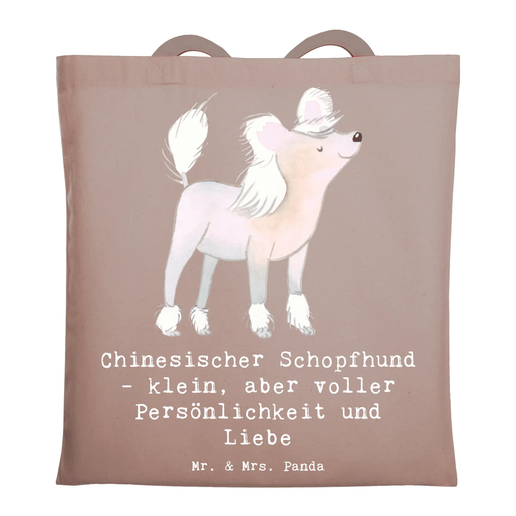 Tote bag Chinesischer Schopfhund - klein, aber voller Persönlichkeit und Liebe Jutebeutel, Beuteltasche, Strandtasche, Laptoptasche, Einkaufstüte, Jutetasche, Stofftasche, Beutel, Badetasche, Tragetasche, Schultertasche, Stoffbeutel, Umhängetasche, Shopper, Einkaufstasche, Tasche, Hund, Hunderasse, Rassehund, Hundebesitzer, Geschenk, Tierfreund, Schenken, Welpe