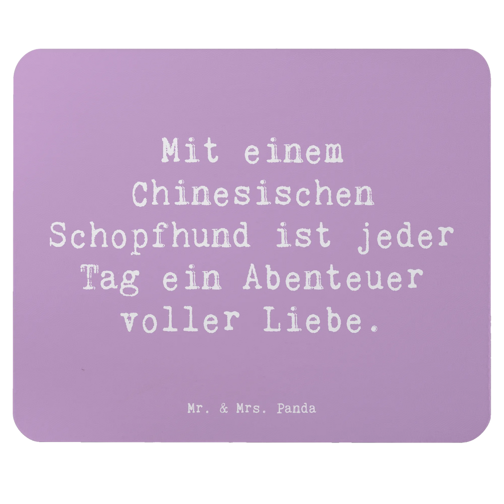 Mouse mat Saying Mit einem Chinesischen Schopfhund ist jeder Tag ein Abenteuer voller Liebe. Mausunterlage, Mousepad, Mauspad, Designer Mauspad, PC Zubehör, Arbeitszimmer, Einzigartiges Mauspad, Büroausstattung, Mauspad Büro, Computer zubehör, Hund, Hunderasse, Rassehund, Hundebesitzer, Geschenk, Tierfreund, Schenken, Welpe