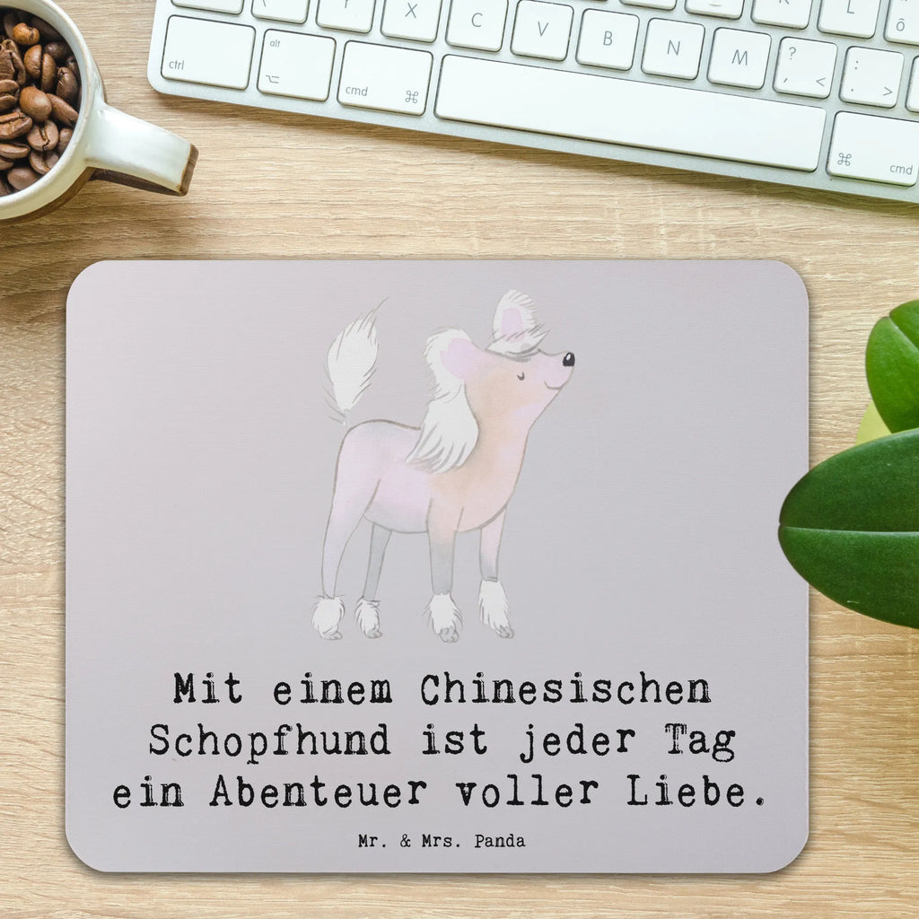 Mauspad Chinesischer Schopfhund Abenteuer Designer Mauspad, Mousepad, Mauspad, Einzigartiges Mauspad, Arbeitszimmer, Mauspad Büro, Computer zubehör, PC Zubehör, Mausunterlage, Büroausstattung, Hund, Hunderasse, Rassehund, Hundebesitzer, Geschenk, Tierfreund, Schenken, Welpe