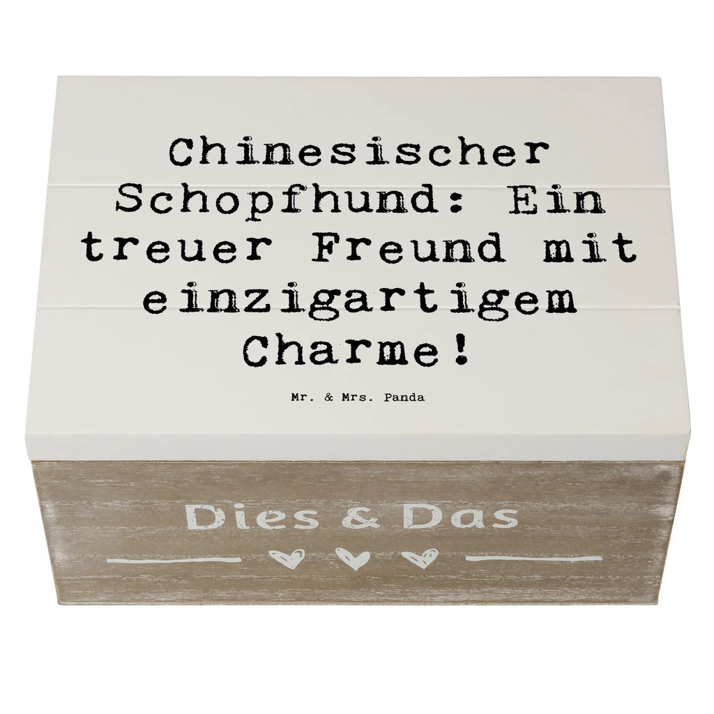 Wooden chest Saying Chinesischer Schopfhund: Ein treuer Freund mit einzigartigem Charme! Holzkiste, Dekokiste, Schatulle, Geschenkdose, Geschenkbox, Erinnerungsbox, XXL, Erinnerungskiste, Truhe, Kiste, Schatzkiste, Aufbewahrungsbox, Hund, Hunderasse, Rassehund, Hundebesitzer, Geschenk, Tierfreund, Schenken, Welpe