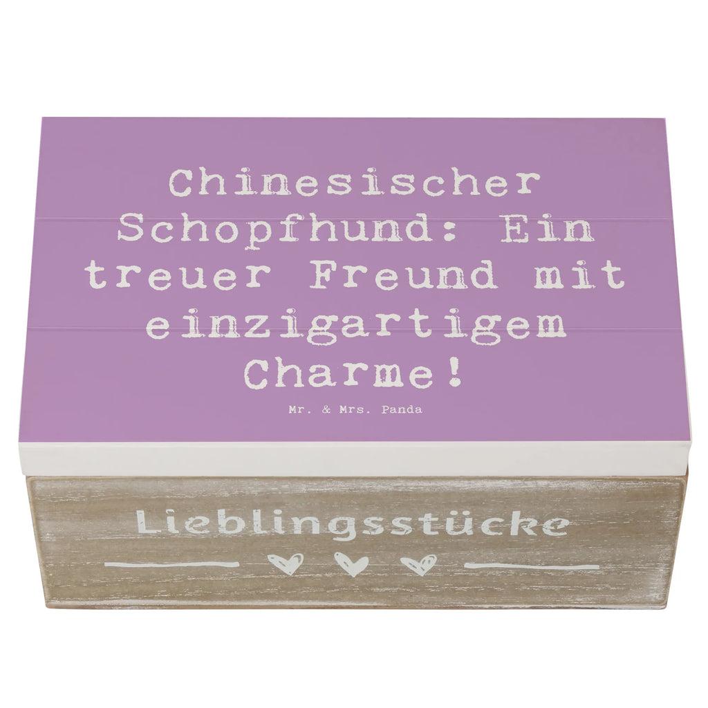 Wooden chest Saying Chinesischer Schopfhund: Ein treuer Freund mit einzigartigem Charme! Holzkiste, Dekokiste, Schatulle, Geschenkdose, Geschenkbox, Erinnerungsbox, XXL, Erinnerungskiste, Truhe, Kiste, Schatzkiste, Aufbewahrungsbox, Hund, Hunderasse, Rassehund, Hundebesitzer, Geschenk, Tierfreund, Schenken, Welpe