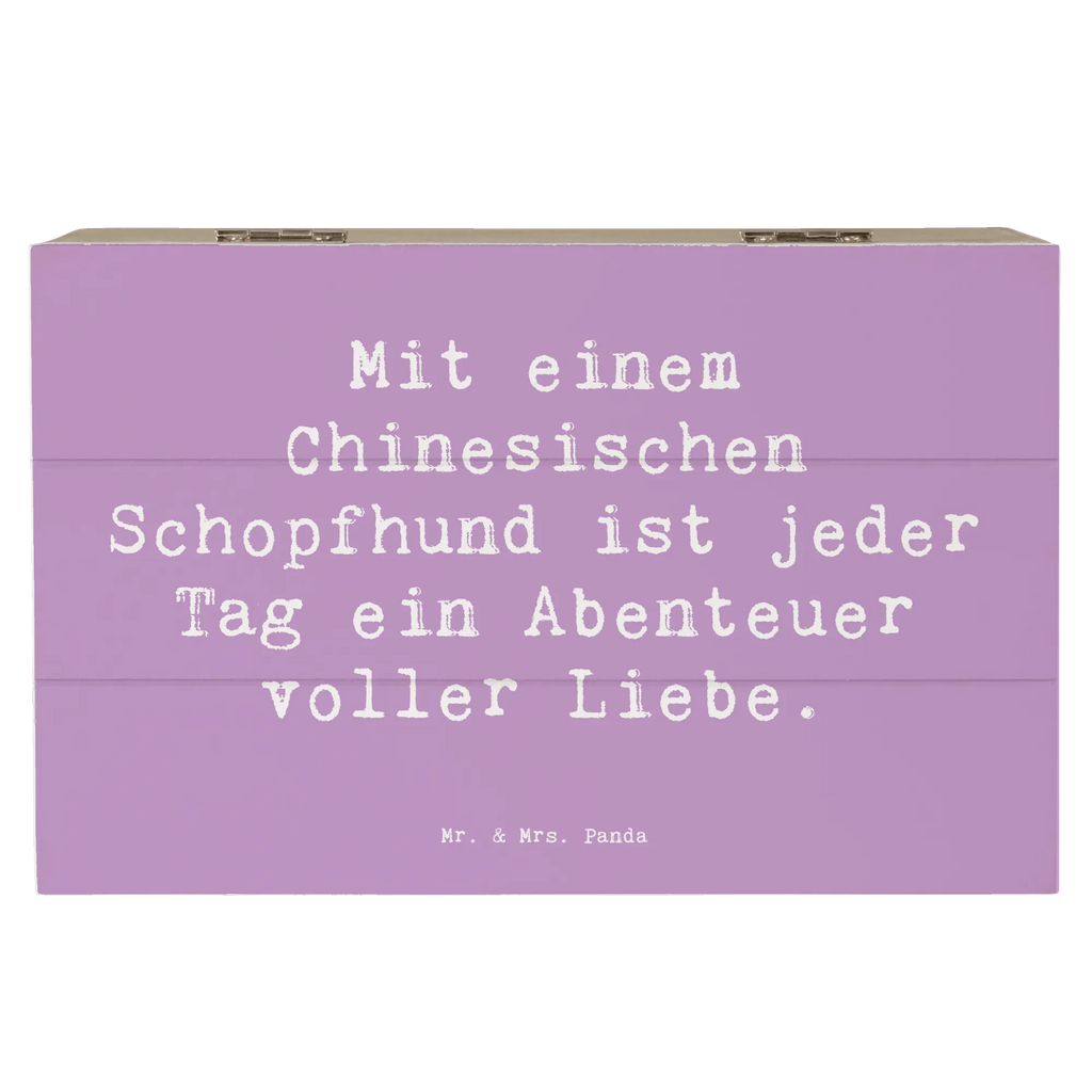 Holzkiste Spruch Chinesischer Schopfhund Abenteuer Geschenkbox, Holzkiste, Kiste, Geschenkdose, Schatzkiste, Schatulle, Truhe, Erinnerungsbox, Erinnerungskiste, XXL, Dekokiste, Aufbewahrungsbox, Hund, Hunderasse, Rassehund, Hundebesitzer, Geschenk, Tierfreund, Schenken, Welpe