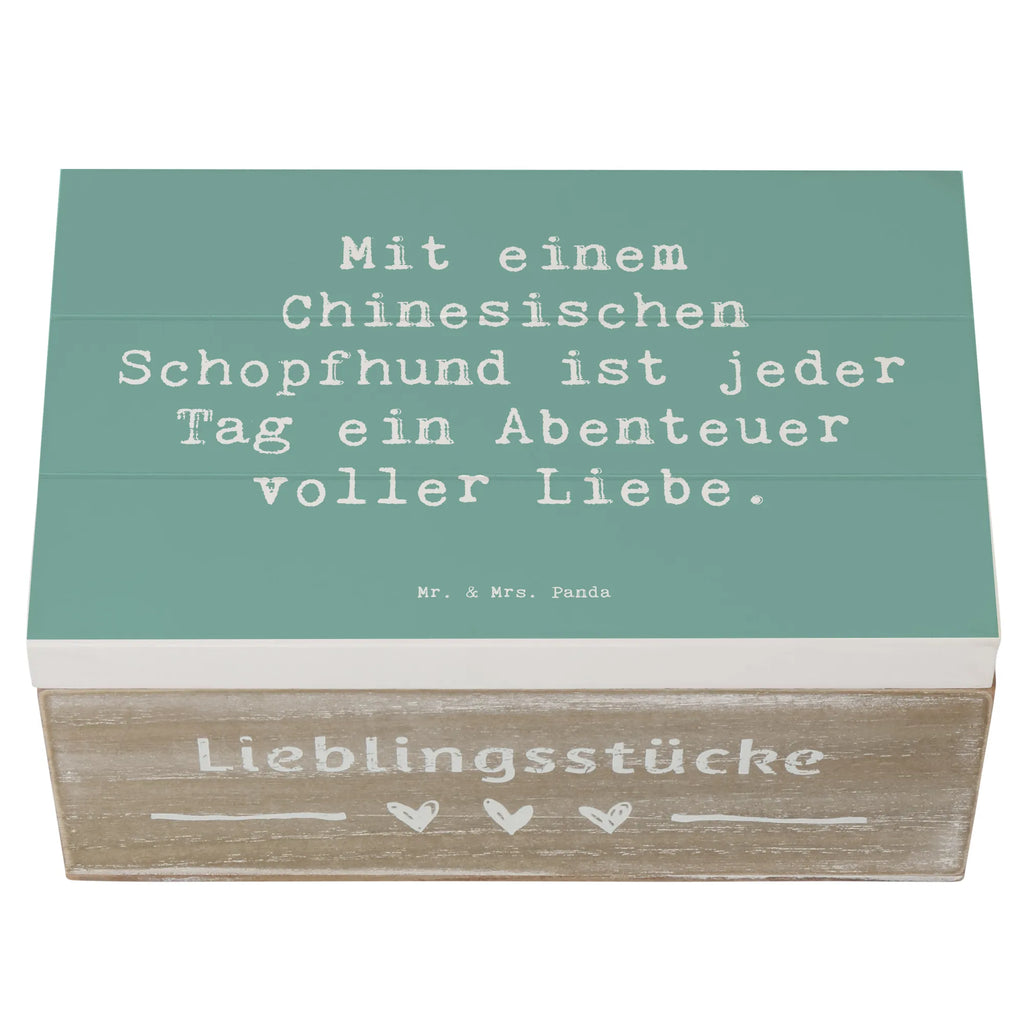 Holzkiste Spruch Chinesischer Schopfhund Abenteuer Geschenkbox, Holzkiste, Kiste, Geschenkdose, Schatzkiste, Schatulle, Truhe, Erinnerungsbox, Erinnerungskiste, XXL, Dekokiste, Aufbewahrungsbox, Hund, Hunderasse, Rassehund, Hundebesitzer, Geschenk, Tierfreund, Schenken, Welpe