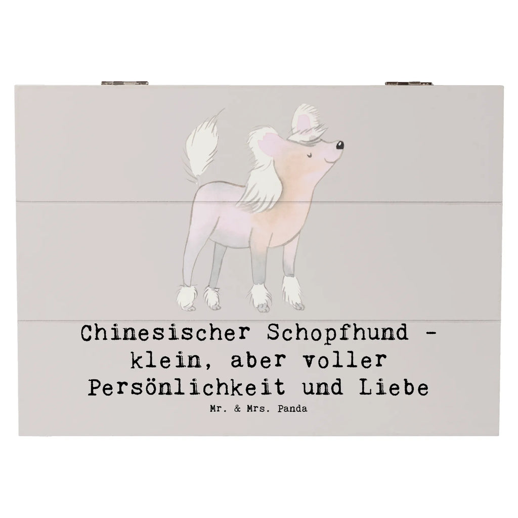 Holzkiste Chinesischer Schopfhund Liebe XXL, Dekokiste, Geschenkbox, Erinnerungskiste, Schatzkiste, Holzkiste, Schatulle, Geschenkdose, Erinnerungsbox, Truhe, Aufbewahrungsbox, Kiste, Hund, Hunderasse, Rassehund, Hundebesitzer, Geschenk, Tierfreund, Schenken, Welpe
