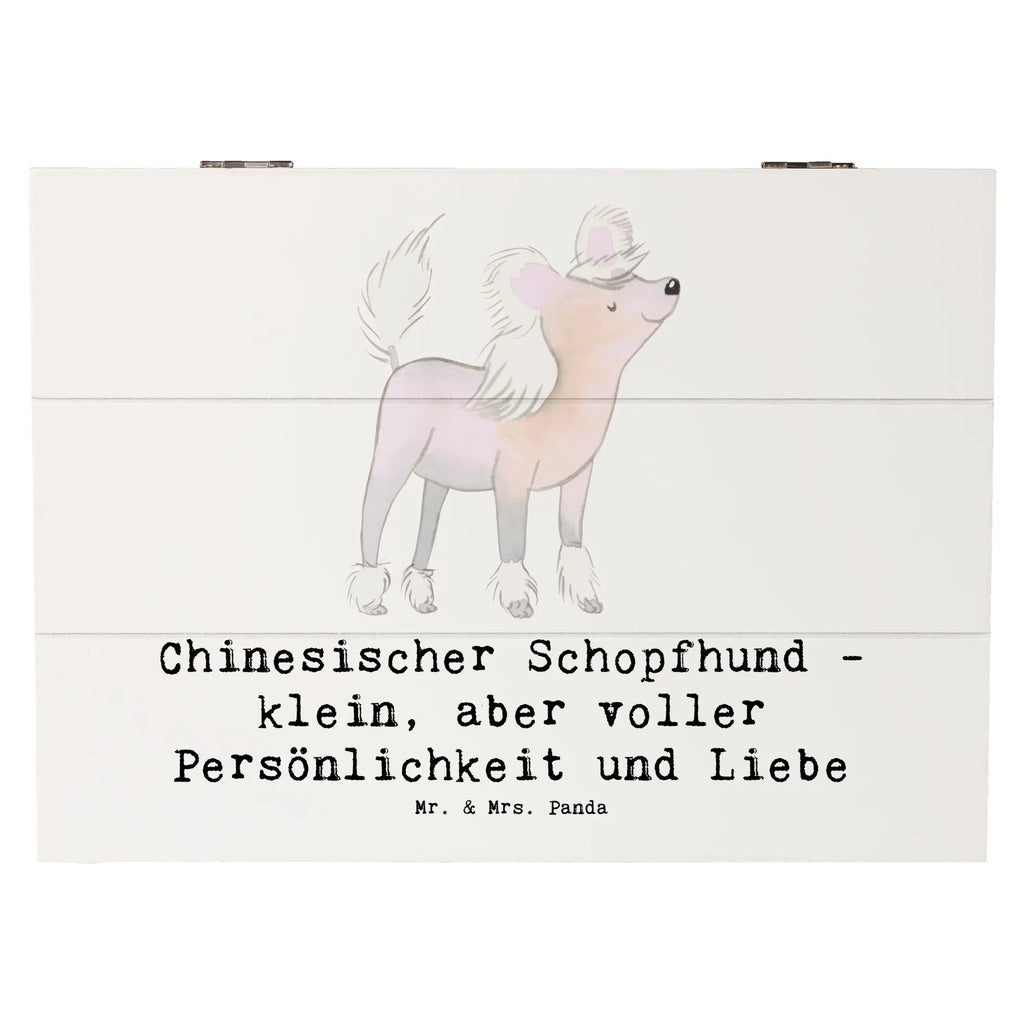 Holzkiste Chinesischer Schopfhund Liebe XXL, Dekokiste, Geschenkbox, Erinnerungskiste, Schatzkiste, Holzkiste, Schatulle, Geschenkdose, Erinnerungsbox, Truhe, Aufbewahrungsbox, Kiste, Hund, Hunderasse, Rassehund, Hundebesitzer, Geschenk, Tierfreund, Schenken, Welpe