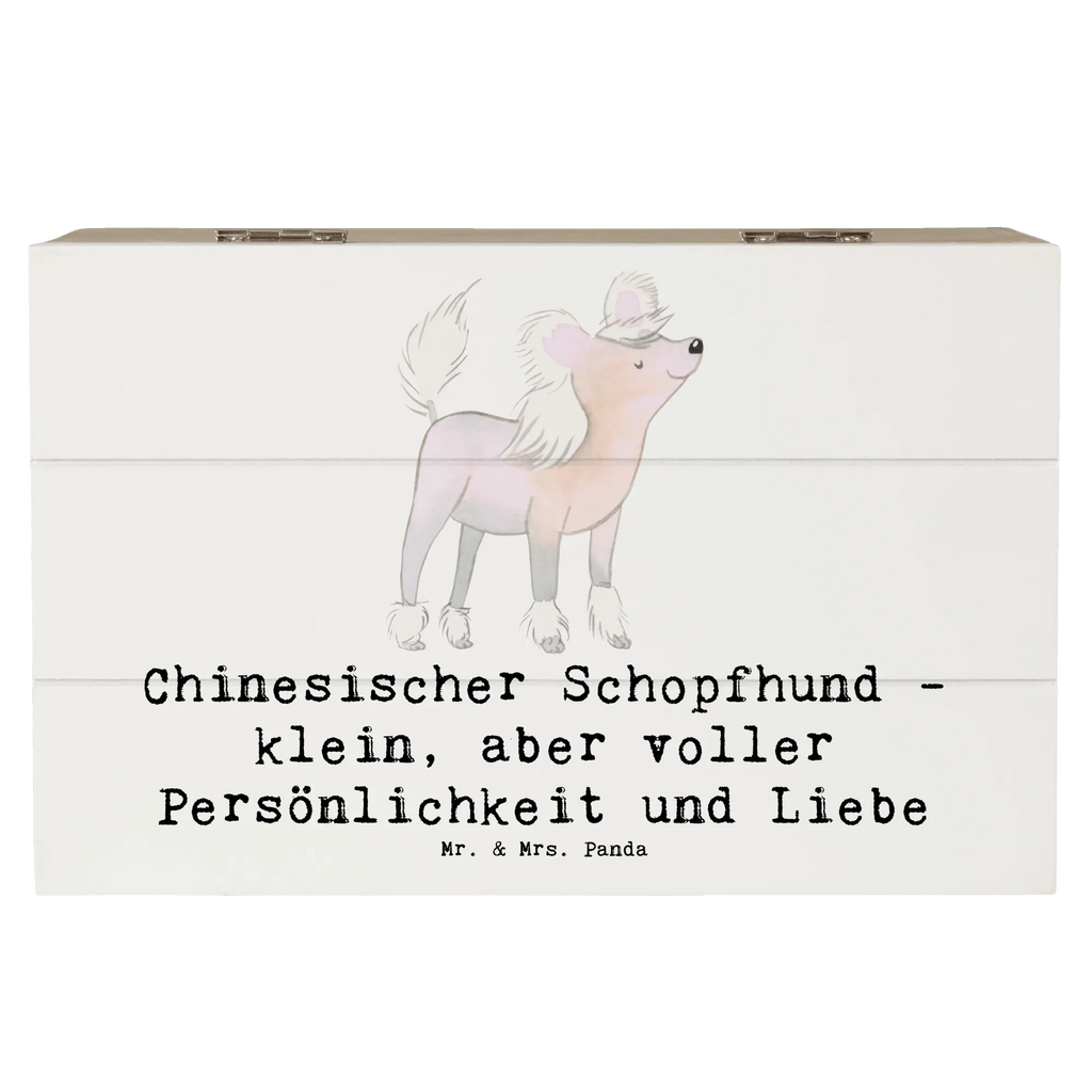 Holzkiste Chinesischer Schopfhund Liebe XXL, Dekokiste, Geschenkbox, Erinnerungskiste, Schatzkiste, Holzkiste, Schatulle, Geschenkdose, Erinnerungsbox, Truhe, Aufbewahrungsbox, Kiste, Hund, Hunderasse, Rassehund, Hundebesitzer, Geschenk, Tierfreund, Schenken, Welpe