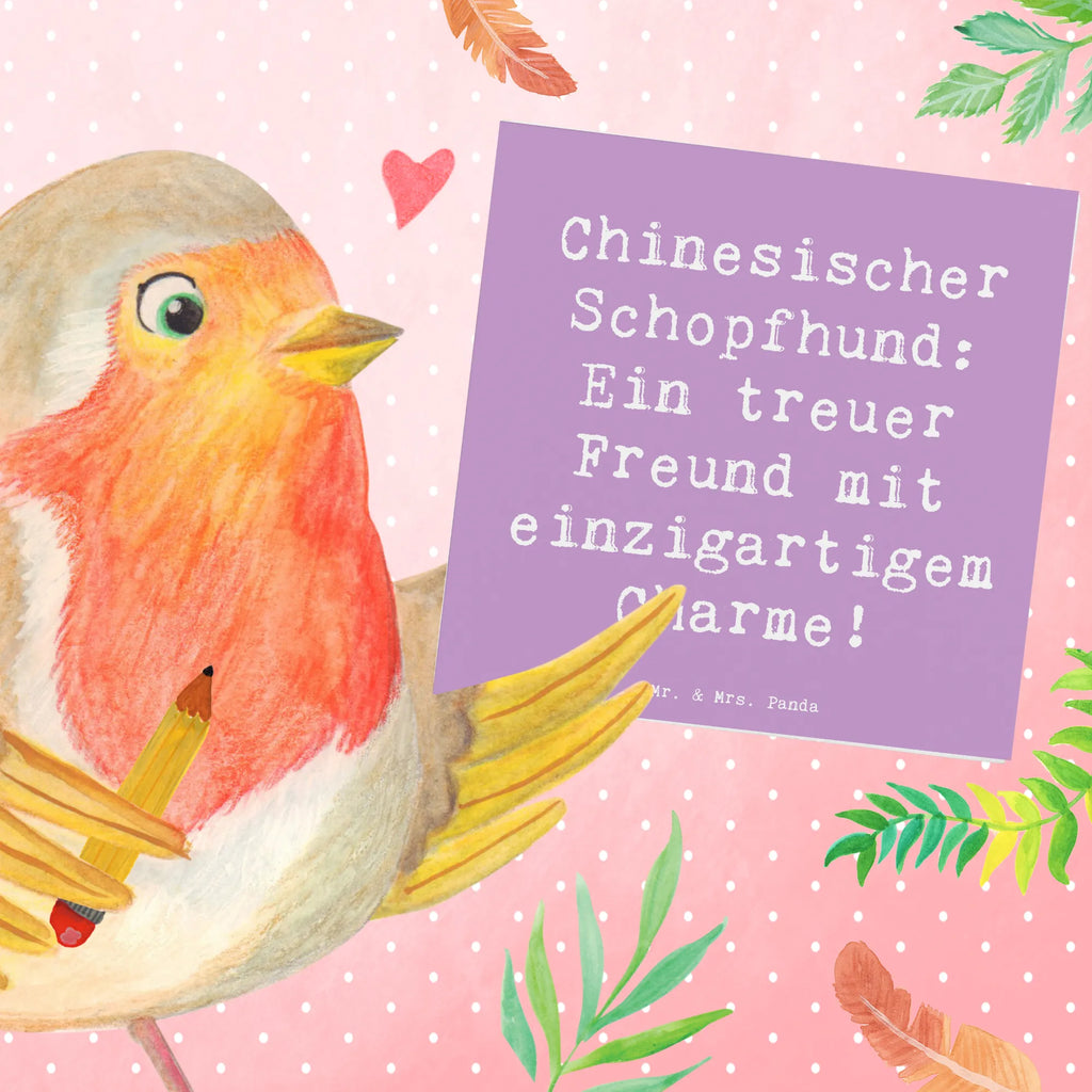 Deluxe Card Saying Chinesischer Schopfhund: Ein treuer Freund mit einzigartigem Charme! Hochwertige Grußkarte, Karte, Klappkarte, Hochwertige Klappkarte, Geburtstagskarte, Glückwunschkarte, Einladungskarte, Hochzeitskarte, Grußkarte, Hund, Hunderasse, Rassehund, Hundebesitzer, Geschenk, Tierfreund, Schenken, Welpe
