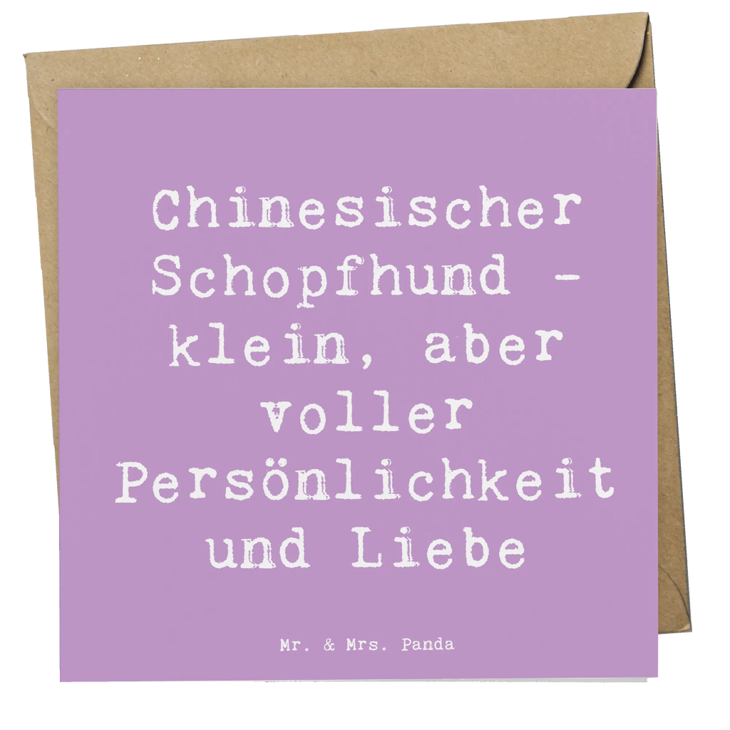 Deluxe Karte Spruch Chinesischer Schopfhund Liebe Klappkarte, Karte, Grußkarte, Glückwunschkarte, Einladungskarte, Hochzeitskarte, Hochwertige Klappkarte, Hochwertige Grußkarte, Geburtstagskarte, Hund, Hunderasse, Rassehund, Hundebesitzer, Geschenk, Tierfreund, Schenken, Welpe