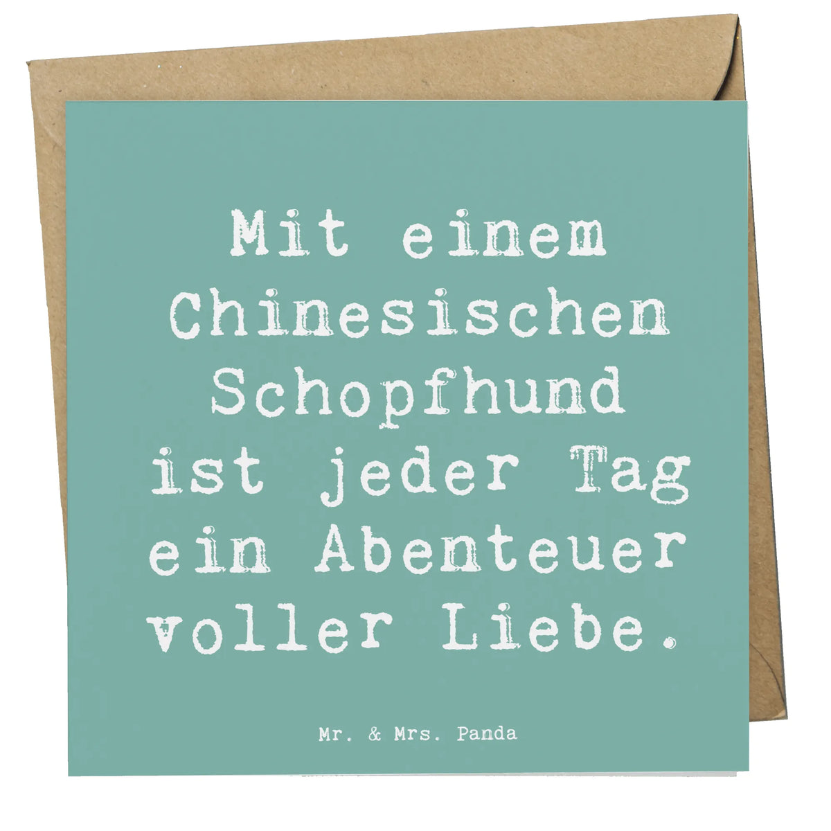 Deluxe Karte Spruch Chinesischer Schopfhund Abenteuer