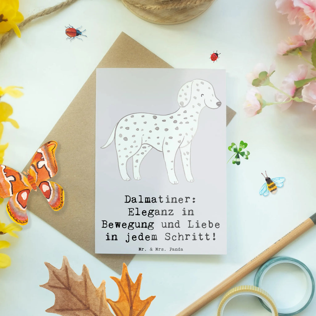 Greetings card Dalmatiner: Eleganz in Bewegung und Liebe in jedem Schritt! Hochzeitskarte, Karte, Ansichtskarten, Grußkarte, Glückwunschkarte, Einladungskarte, Klappkarte, Geburtstagskarte, Hund, Hunderasse, Rassehund, Hundebesitzer, Geschenk, Tierfreund, Schenken, Welpe