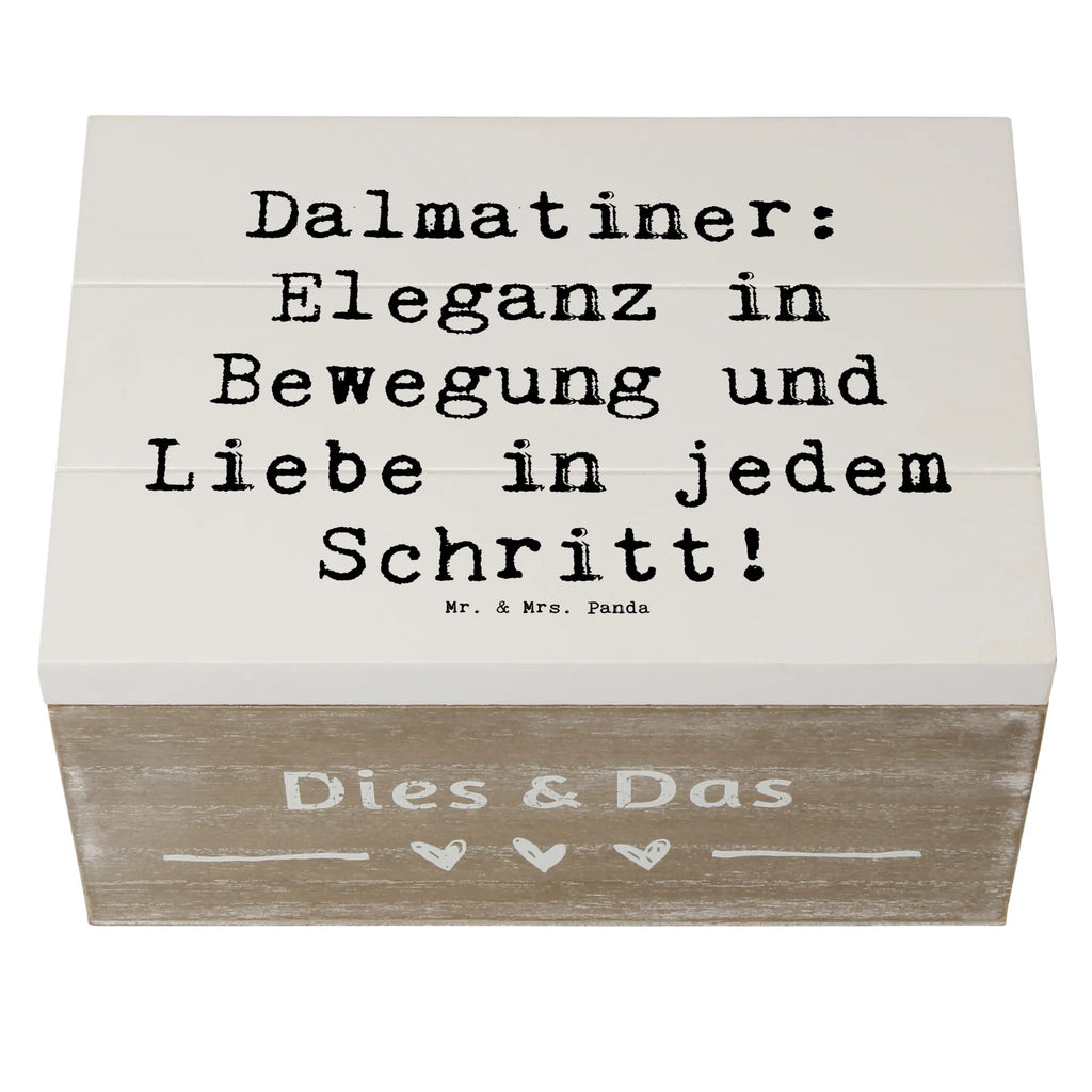 Holzkiste Spruch Dalmatiner Charme Geschenkbox, Holzkiste, Erinnerungskiste, Schatzkiste, Kiste, XXL, Aufbewahrungsbox, Geschenkdose, Dekokiste, Erinnerungsbox, Truhe, Schatulle, Hund, Hunderasse, Rassehund, Hundebesitzer, Geschenk, Tierfreund, Schenken, Welpe