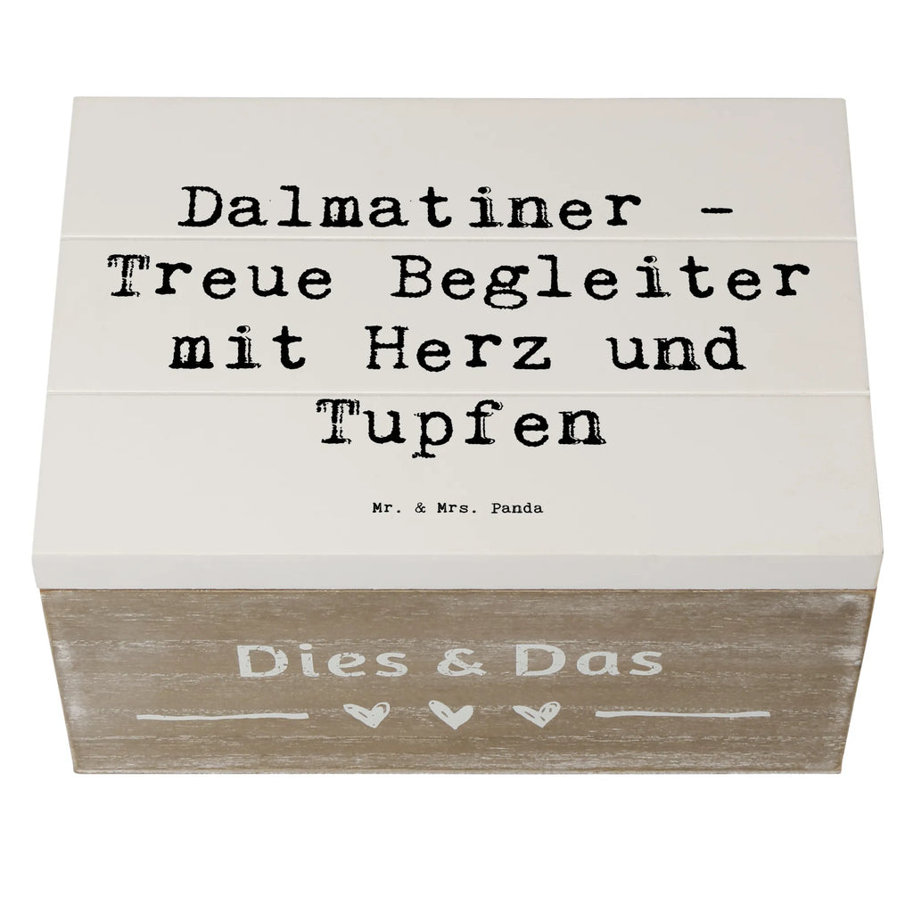 Wooden chest Saying Dalmatiner - Treue Begleiter mit Herz und Tupfen Dekokiste, Erinnerungskiste, Geschenkdose, Schatulle, Aufbewahrungsbox, Schatzkiste, XXL, Holzkiste, Kiste, Truhe, Erinnerungsbox, Geschenkbox, Hund, Hunderasse, Rassehund, Hundebesitzer, Geschenk, Tierfreund, Schenken, Welpe