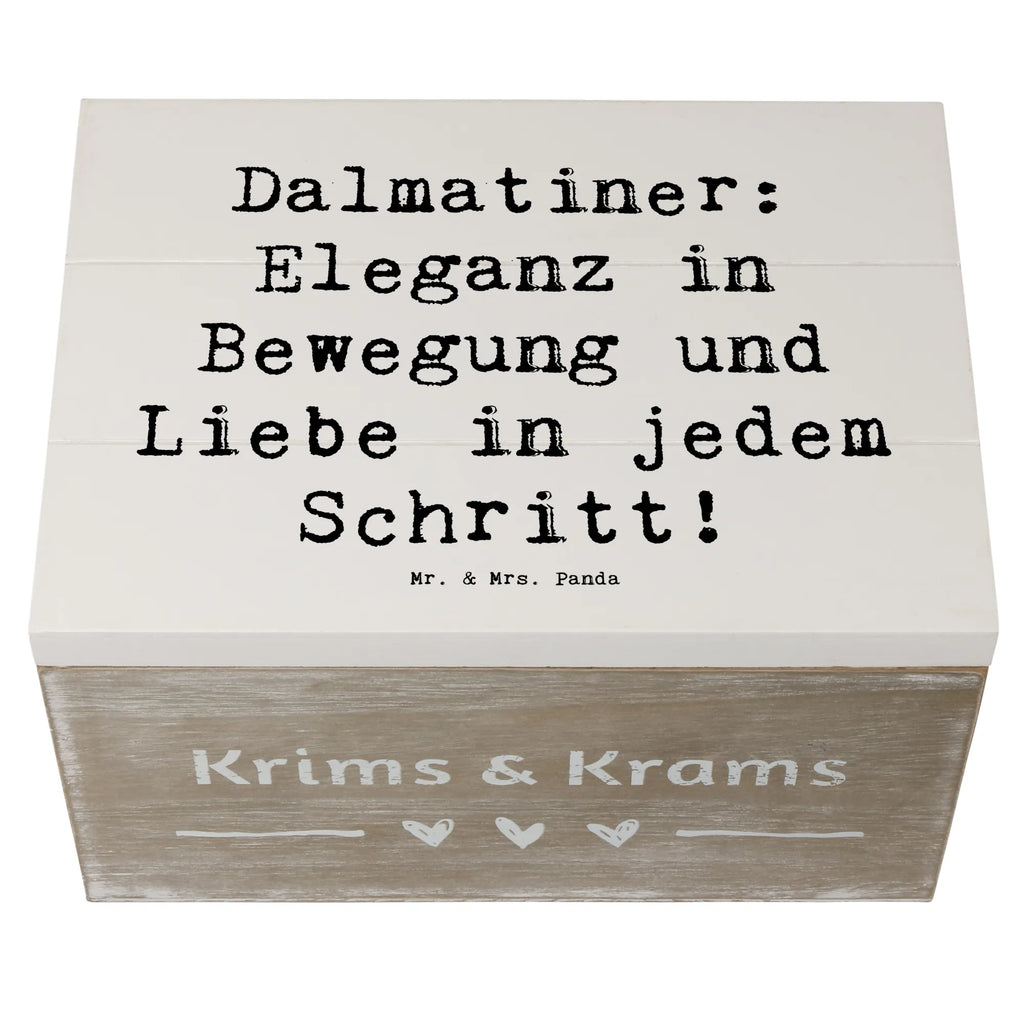 Holzkiste Spruch Dalmatiner Charme Geschenkbox, Holzkiste, Erinnerungskiste, Schatzkiste, Kiste, XXL, Aufbewahrungsbox, Geschenkdose, Dekokiste, Erinnerungsbox, Truhe, Schatulle, Hund, Hunderasse, Rassehund, Hundebesitzer, Geschenk, Tierfreund, Schenken, Welpe