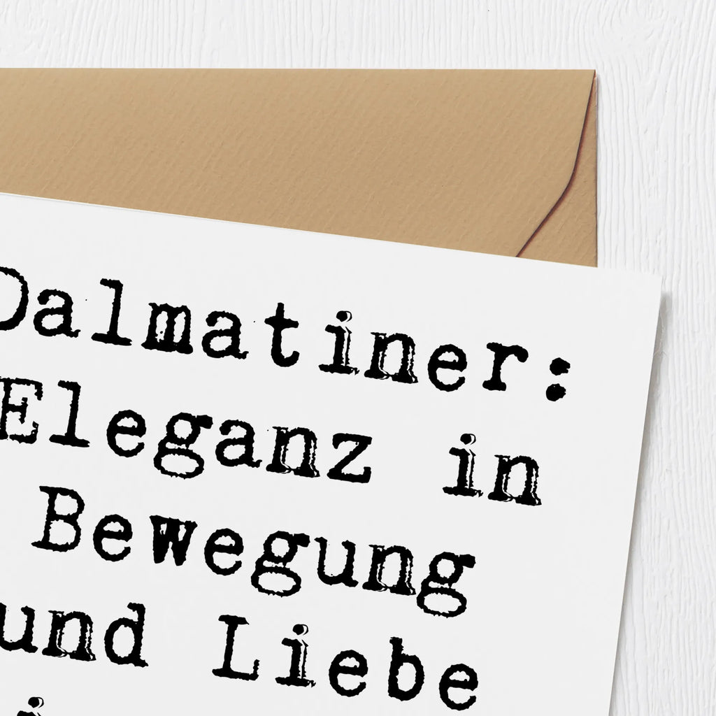 Deluxe Karte Spruch Dalmatiner Charme Karte, Einladungskarte, Hochwertige Grußkarte, Hochzeitskarte, Glückwunschkarte, Grußkarte, Klappkarte, Hochwertige Klappkarte, Geburtstagskarte, Hund, Hunderasse, Rassehund, Hundebesitzer, Geschenk, Tierfreund, Schenken, Welpe