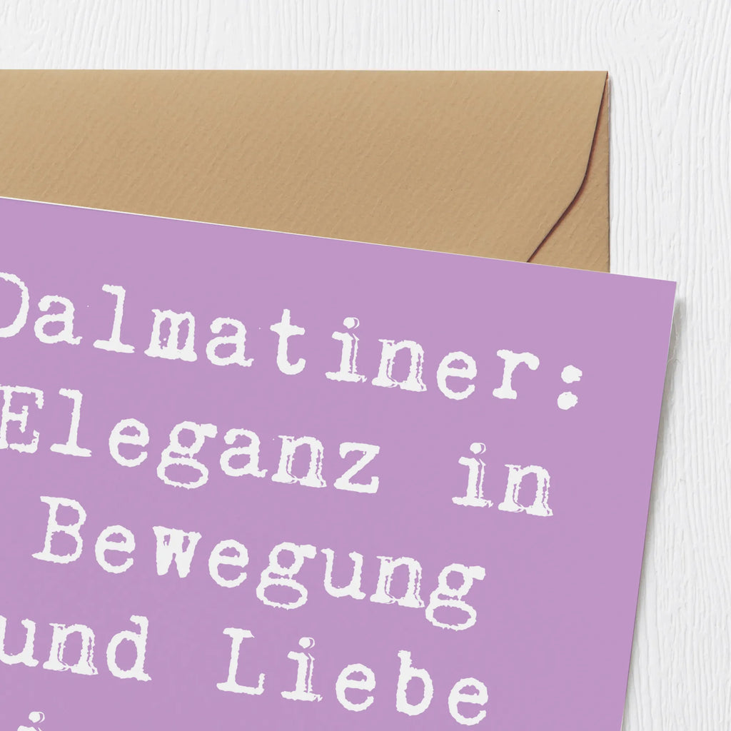 Deluxe Karte Spruch Dalmatiner Charme Karte, Einladungskarte, Hochwertige Grußkarte, Hochzeitskarte, Glückwunschkarte, Grußkarte, Klappkarte, Hochwertige Klappkarte, Geburtstagskarte, Hund, Hunderasse, Rassehund, Hundebesitzer, Geschenk, Tierfreund, Schenken, Welpe