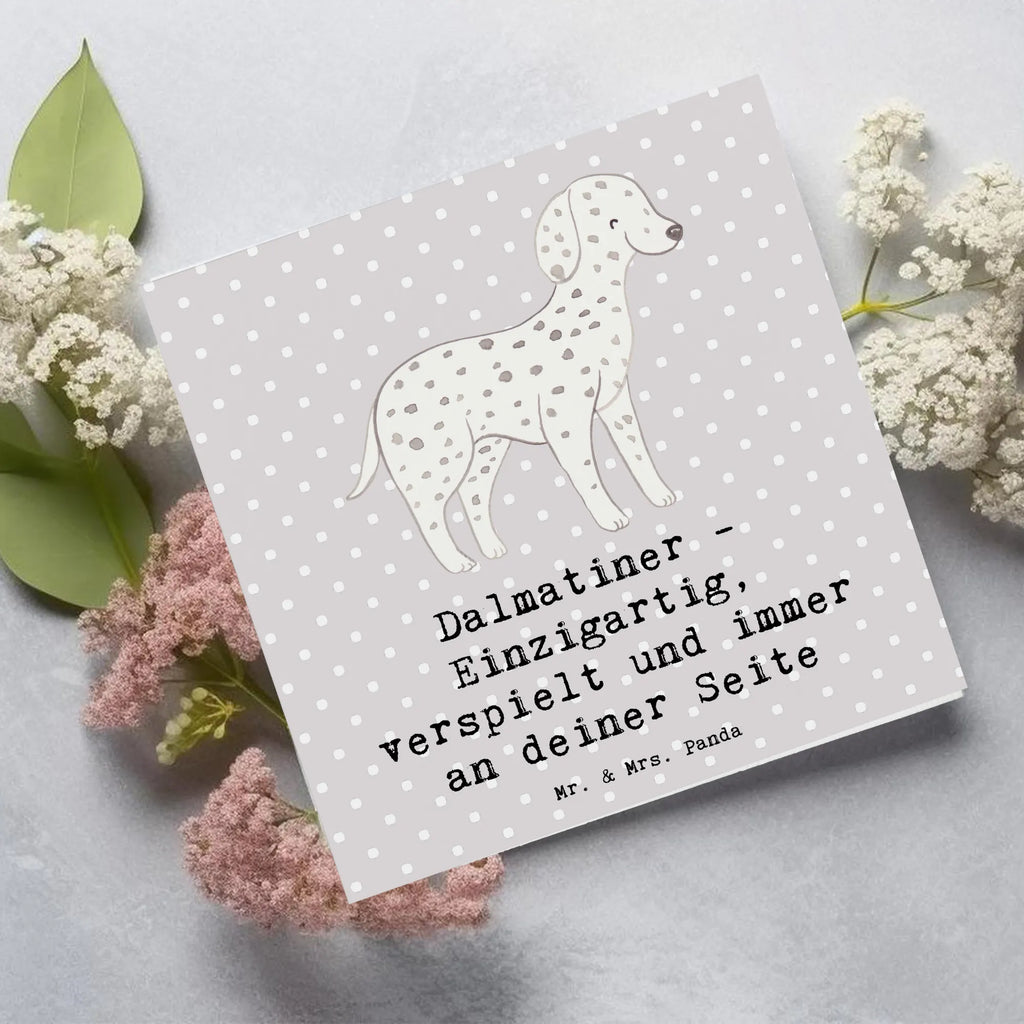 Deluxe Karte Dalmatiner Freund Glückwunschkarte, Karte, Hochzeitskarte, Hochwertige Grußkarte, Geburtstagskarte, Klappkarte, Hochwertige Klappkarte, Grußkarte, Einladungskarte, Hund, Hunderasse, Rassehund, Hundebesitzer, Geschenk, Tierfreund, Schenken, Welpe