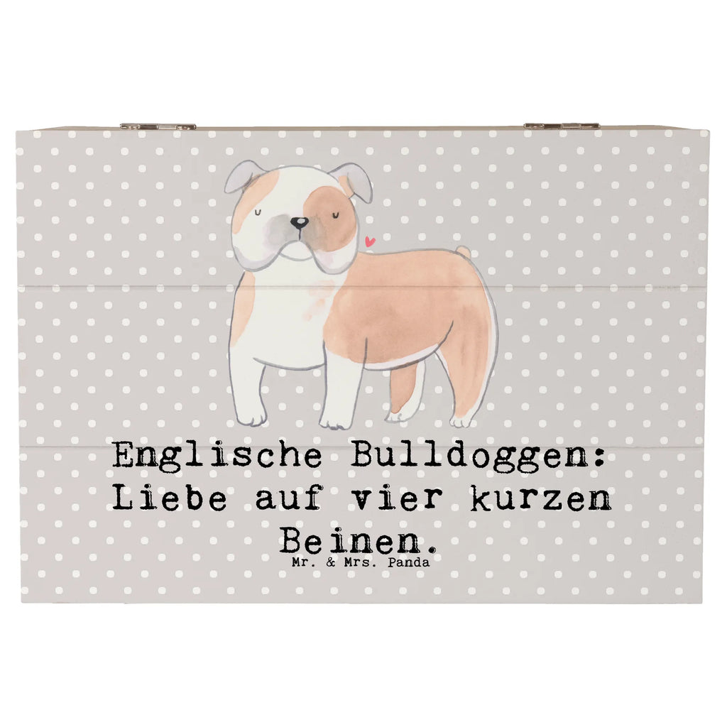 Holzkiste Englische Bulldogge Liebe Erinnerungskiste, Holzkiste, Erinnerungsbox, Schatulle, Aufbewahrungsbox, XXL, Geschenkdose, Kiste, Truhe, Geschenkbox, Schatzkiste, Dekokiste, Hund, Hunderasse, Rassehund, Hundebesitzer, Geschenk, Tierfreund, Schenken, Welpe