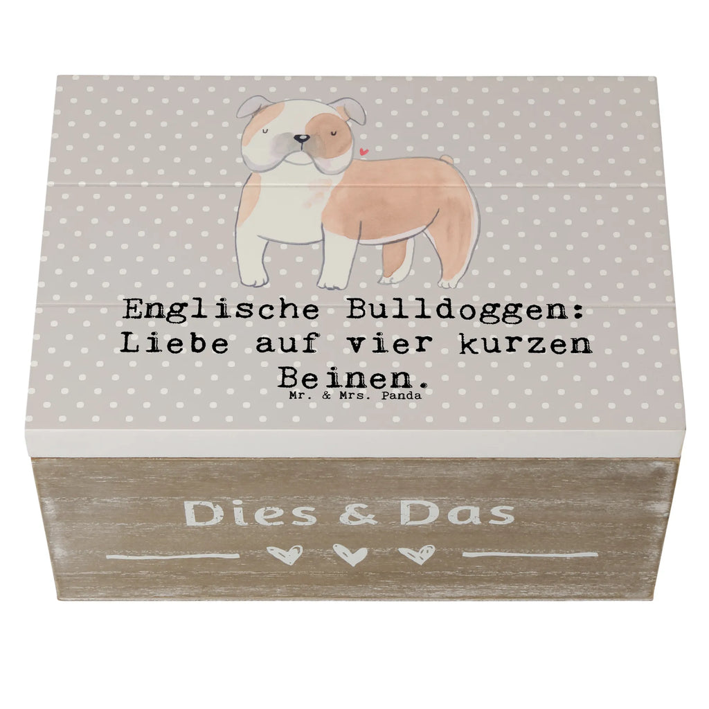 Holzkiste Englische Bulldogge Liebe Erinnerungskiste, Holzkiste, Erinnerungsbox, Schatulle, Aufbewahrungsbox, XXL, Geschenkdose, Kiste, Truhe, Geschenkbox, Schatzkiste, Dekokiste, Hund, Hunderasse, Rassehund, Hundebesitzer, Geschenk, Tierfreund, Schenken, Welpe