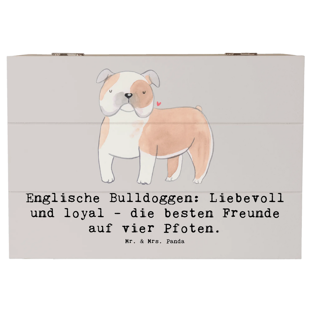 Holzkiste Englische Bulldogge Freunde Schatulle, Erinnerungsbox, Erinnerungskiste, Truhe, Holzkiste, Kiste, Geschenkdose, Dekokiste, Geschenkbox, Aufbewahrungsbox, XXL, Schatzkiste, Hund, Hunderasse, Rassehund, Hundebesitzer, Geschenk, Tierfreund, Schenken, Welpe