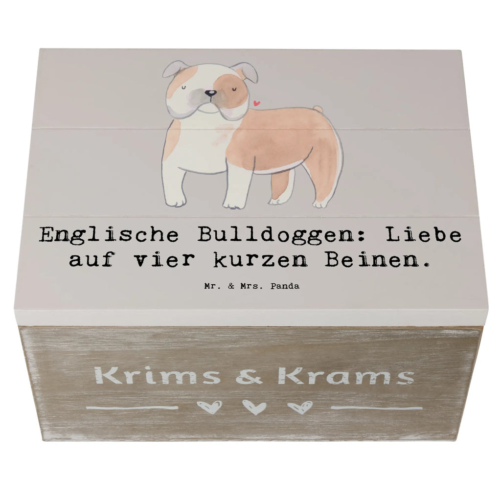 Holzkiste Englische Bulldogge Liebe Erinnerungskiste, Holzkiste, Erinnerungsbox, Schatulle, Aufbewahrungsbox, XXL, Geschenkdose, Kiste, Truhe, Geschenkbox, Schatzkiste, Dekokiste, Hund, Hunderasse, Rassehund, Hundebesitzer, Geschenk, Tierfreund, Schenken, Welpe