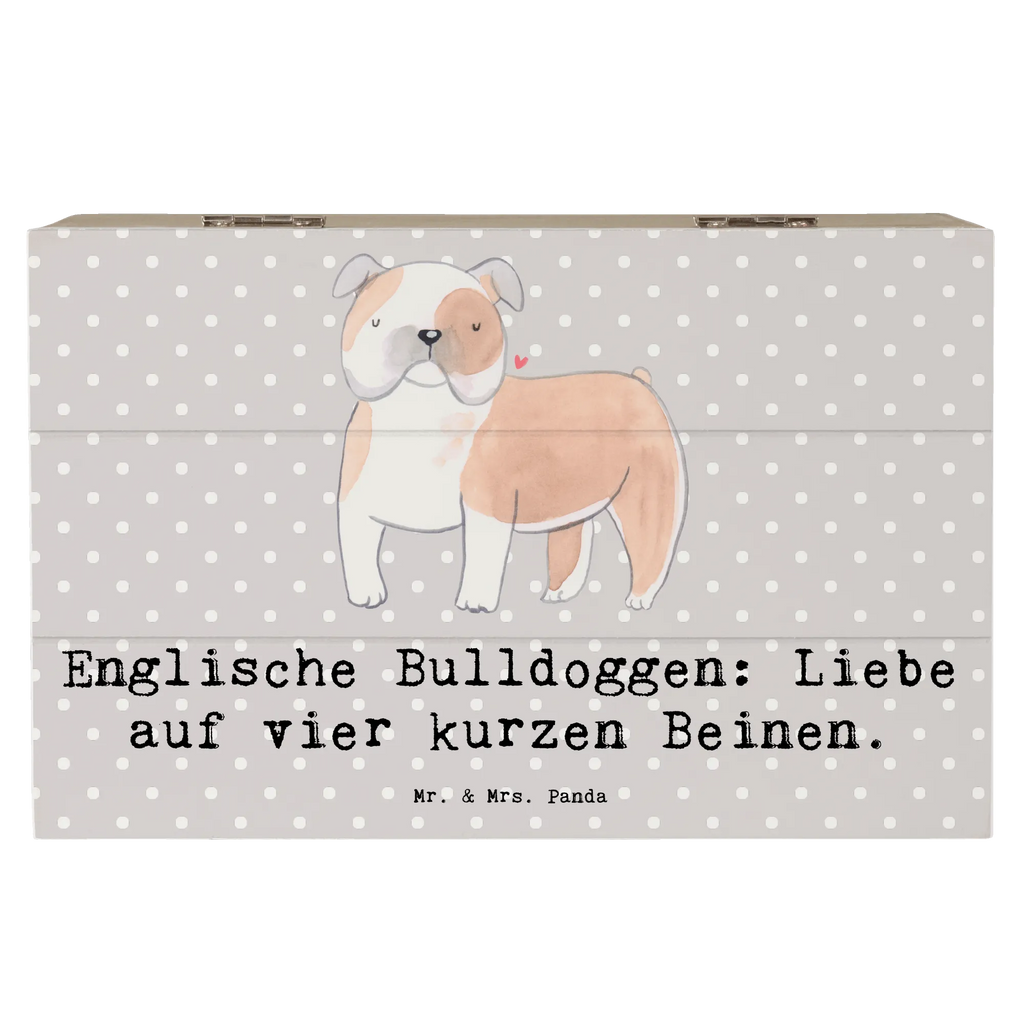 Holzkiste Englische Bulldogge Liebe Erinnerungskiste, Holzkiste, Erinnerungsbox, Schatulle, Aufbewahrungsbox, XXL, Geschenkdose, Kiste, Truhe, Geschenkbox, Schatzkiste, Dekokiste, Hund, Hunderasse, Rassehund, Hundebesitzer, Geschenk, Tierfreund, Schenken, Welpe
