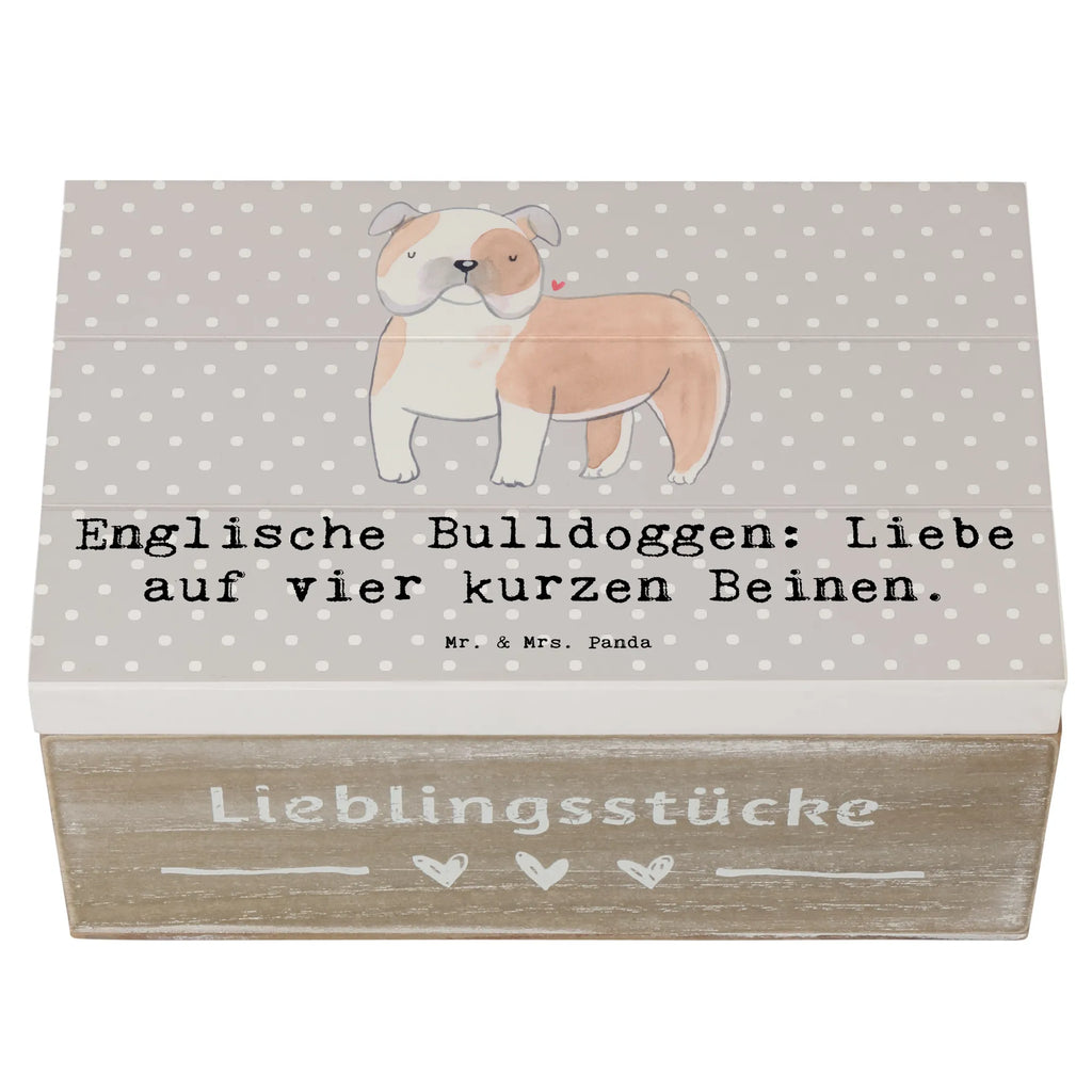 Holzkiste Englische Bulldogge Liebe Erinnerungskiste, Holzkiste, Erinnerungsbox, Schatulle, Aufbewahrungsbox, XXL, Geschenkdose, Kiste, Truhe, Geschenkbox, Schatzkiste, Dekokiste, Hund, Hunderasse, Rassehund, Hundebesitzer, Geschenk, Tierfreund, Schenken, Welpe