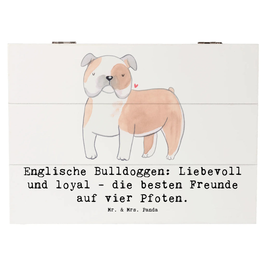 Holzkiste Englische Bulldogge Freunde Schatulle, Erinnerungsbox, Erinnerungskiste, Truhe, Holzkiste, Kiste, Geschenkdose, Dekokiste, Geschenkbox, Aufbewahrungsbox, XXL, Schatzkiste, Hund, Hunderasse, Rassehund, Hundebesitzer, Geschenk, Tierfreund, Schenken, Welpe