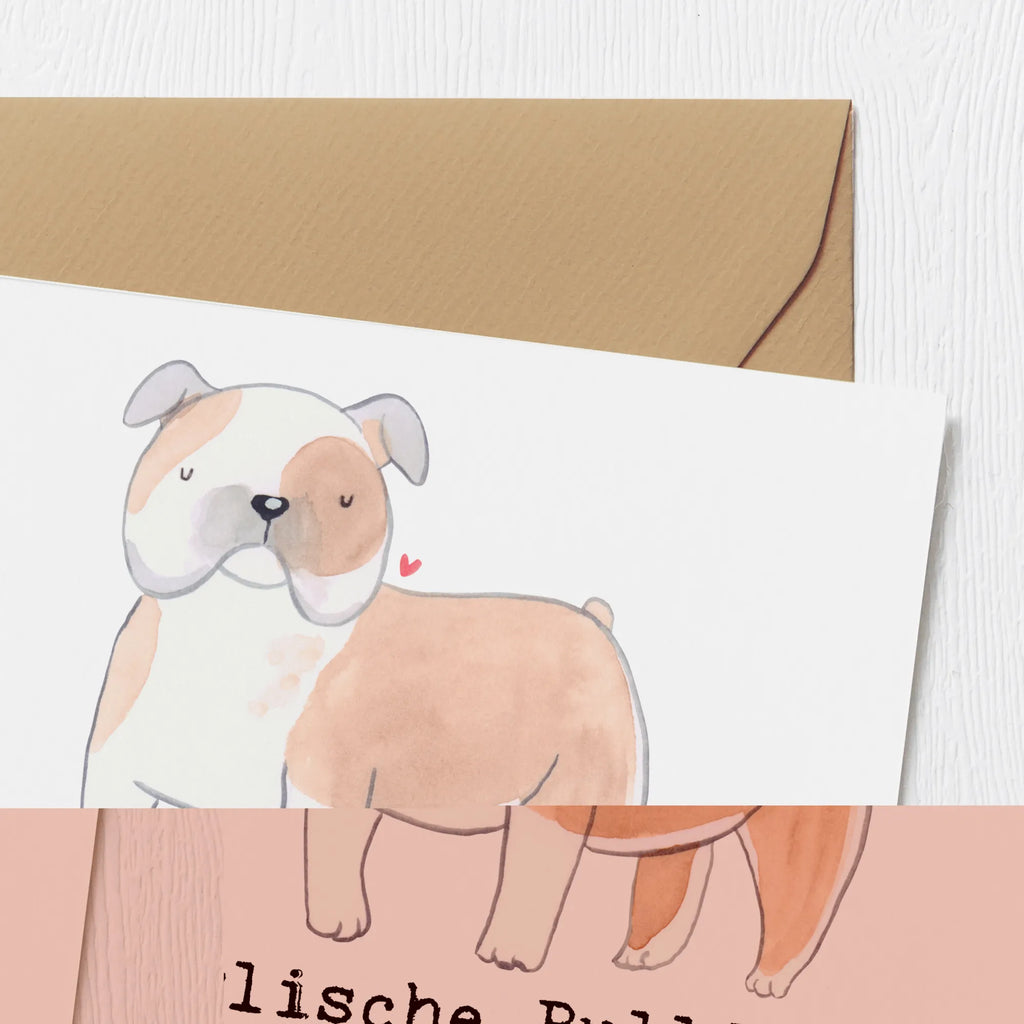 Deluxe Card Englische Bulldoggen: Liebe auf vier kurzen Beinen. Klappkarte, Hochwertige Grußkarte, Geburtstagskarte, Karte, Hochwertige Klappkarte, Glückwunschkarte, Hochzeitskarte, Grußkarte, Einladungskarte, Hund, Hunderasse, Rassehund, Hundebesitzer, Geschenk, Tierfreund, Schenken, Welpe