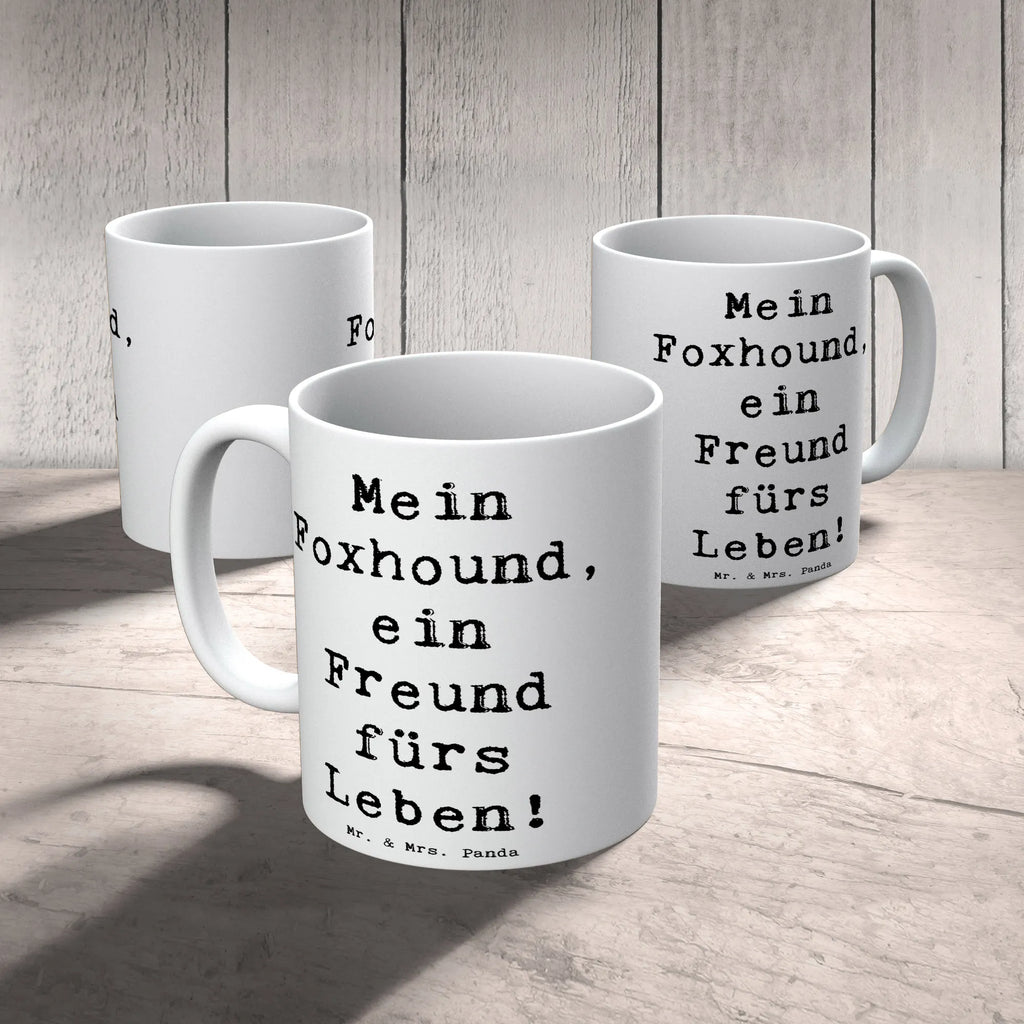 Tasse Spruch Foxhound Freund Tasse mit Motiven, Tasse mit Zitaten, Porzellantasse, Tasse, Bürotasse, Keramiktasse, Teetasse, Geschenktasse, Kaffeetasse, Hund, Hunderasse, Rassehund, Hundebesitzer, Geschenk, Tierfreund, Schenken, Welpe