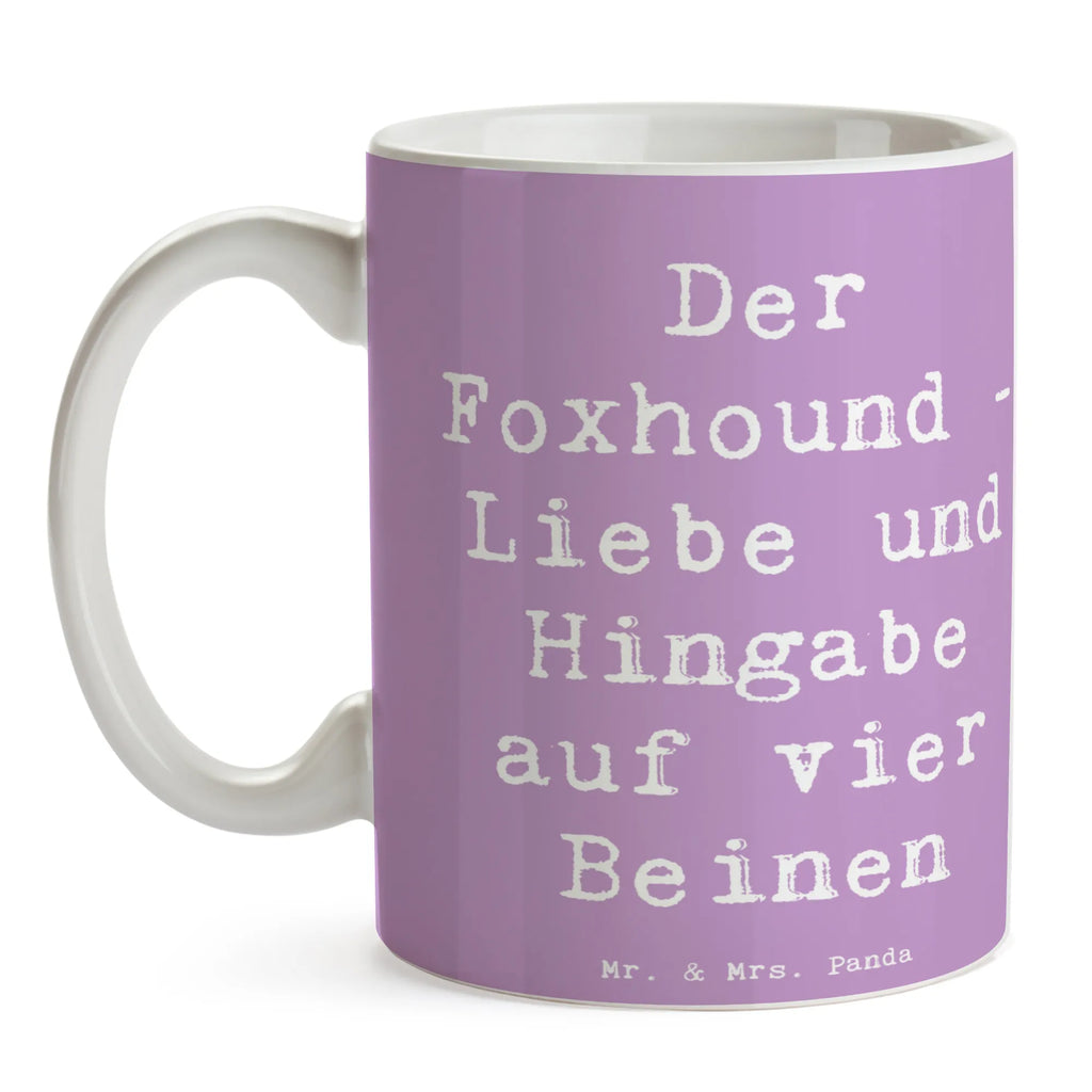 Tasse Spruch Liebevoller Foxhound Tasse, Keramiktasse, Teetasse, Porzellantasse, Geschenktasse, Tasse mit Motiven, Kaffeetasse, Tasse mit Zitaten, Bürotasse, Hund, Hunderasse, Rassehund, Hundebesitzer, Geschenk, Tierfreund, Schenken, Welpe