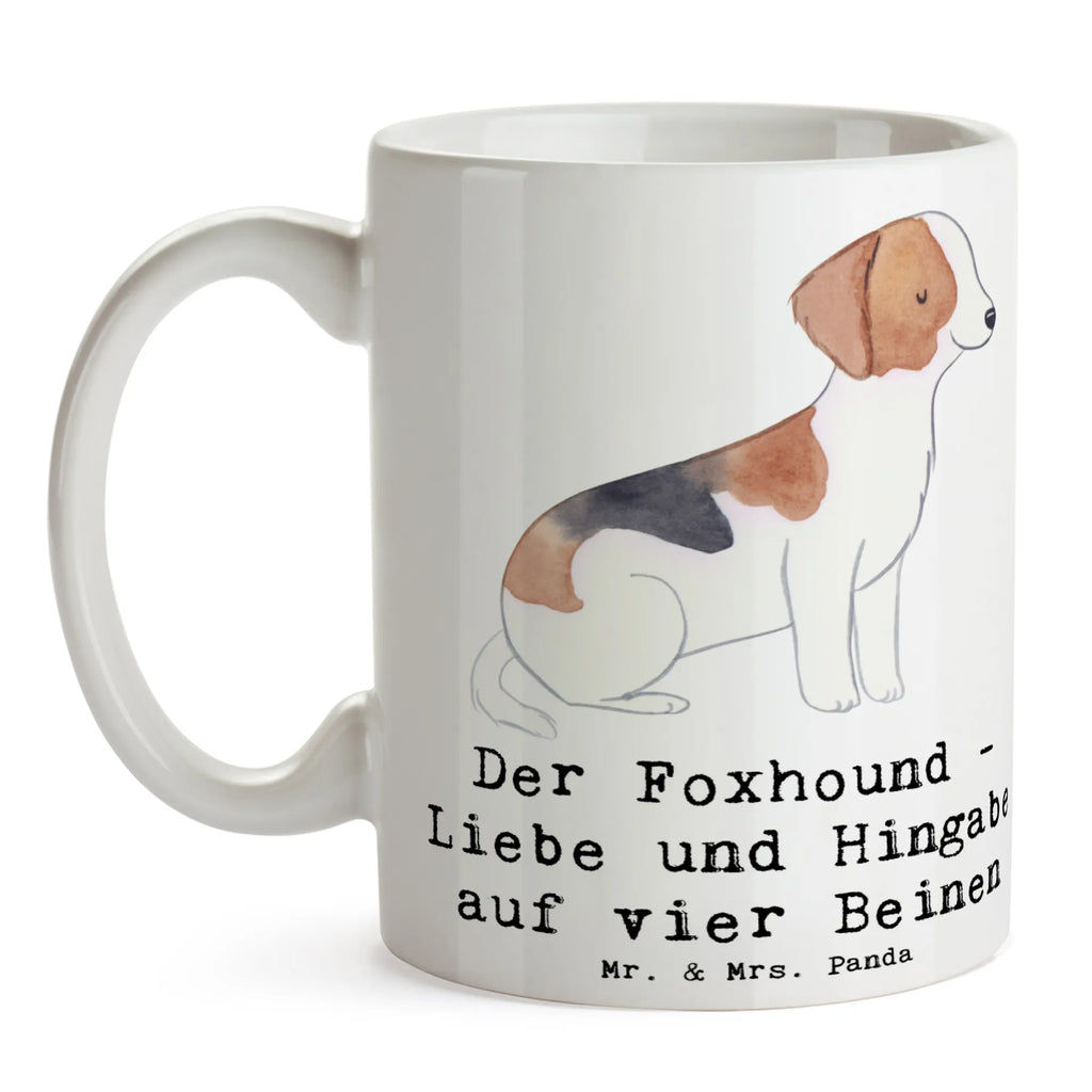 Tasse Liebevoller Foxhound Keramiktasse, Geschenktasse, Teetasse, Tasse, Tasse mit Zitaten, Porzellantasse, Bürotasse, Kaffeetasse, Tasse mit Motiven, Hund, Hunderasse, Rassehund, Hundebesitzer, Geschenk, Tierfreund, Schenken, Welpe