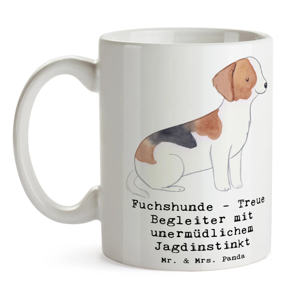 Mug Fuchshunde - Treue Begleiter mit unermüdlichem Jagdinstinkt Kaffeetasse, Teetasse, Tasse, Geschenktasse, Tasse mit Zitaten, Bürotasse, Keramiktasse, Tasse mit Motiven, Porzellantasse, Hund, Hunderasse, Rassehund, Hundebesitzer, Geschenk, Tierfreund, Schenken, Welpe