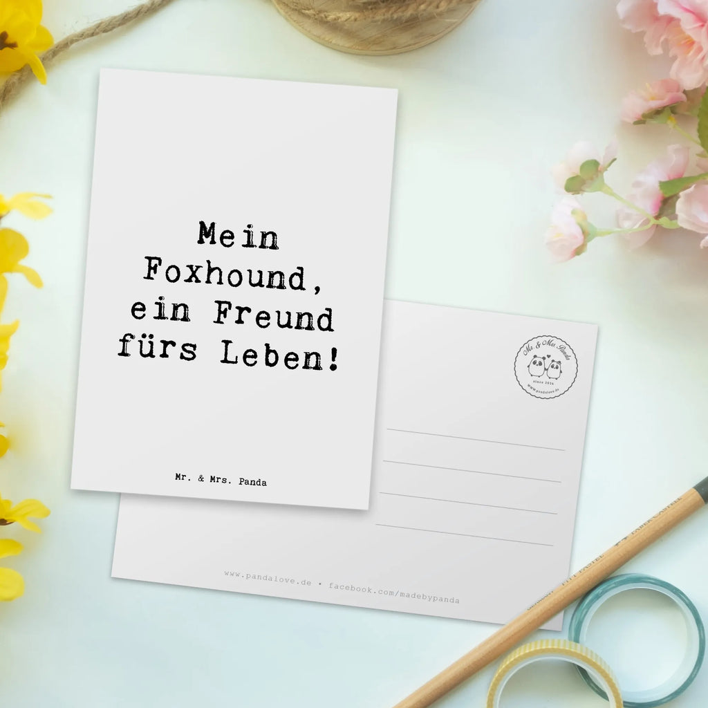 Postkarte Spruch Foxhound Freund Einladungskarte, Einladungskarten Geburtstag, Einladung, Ansichtskarten, Karte, Ansichtskarte, Einladung Geburtstag, Postkarte, Geschenkkarte, Dankeskarte, Grußkarte, Geburtstagskarte, Hund, Hunderasse, Rassehund, Hundebesitzer, Geschenk, Tierfreund, Schenken, Welpe