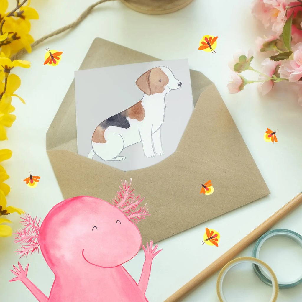 Greetings card Der Foxhound - Liebe und Hingabe auf vier Beinen Klappkarte, Hochzeitskarte, Glückwunschkarte, Ansichtskarten, Einladungskarte, Karte, Geburtstagskarte, Grußkarte, Hund, Hunderasse, Rassehund, Hundebesitzer, Geschenk, Tierfreund, Schenken, Welpe