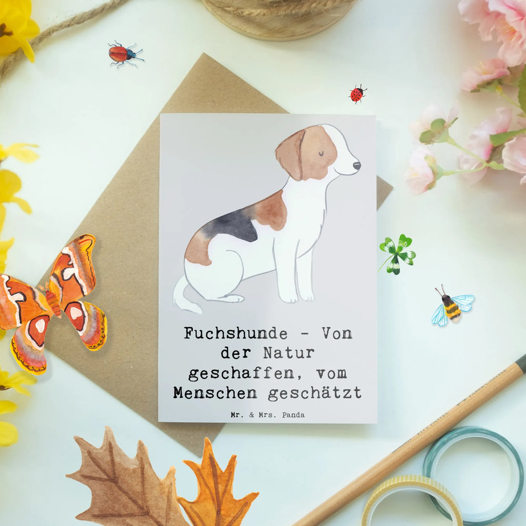 Greetings card Fuchshunde - Von der Natur geschaffen, vom Menschen geschätzt Klappkarte, Geburtstagskarte, Glückwunschkarte, Hochzeitskarte, Ansichtskarten, Karte, Einladungskarte, Grußkarte, Hund, Hunderasse, Rassehund, Hundebesitzer, Geschenk, Tierfreund, Schenken, Welpe