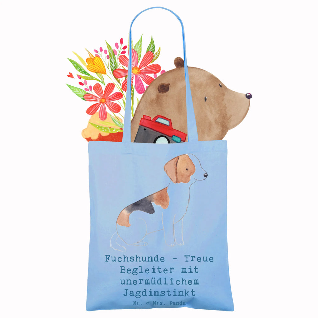 Tote bag Fuchshunde - Treue Begleiter mit unermüdlichem Jagdinstinkt Tragetasche, Badetasche, Shopper, Beuteltasche, Strandtasche, Stofftasche, Einkaufstasche, Beutel, Einkaufstüte, Stoffbeutel, Tasche, Jutebeutel, Schultertasche, Umhängetasche, Laptoptasche, Jutetasche, Hund, Hunderasse, Rassehund, Hundebesitzer, Geschenk, Tierfreund, Schenken, Welpe