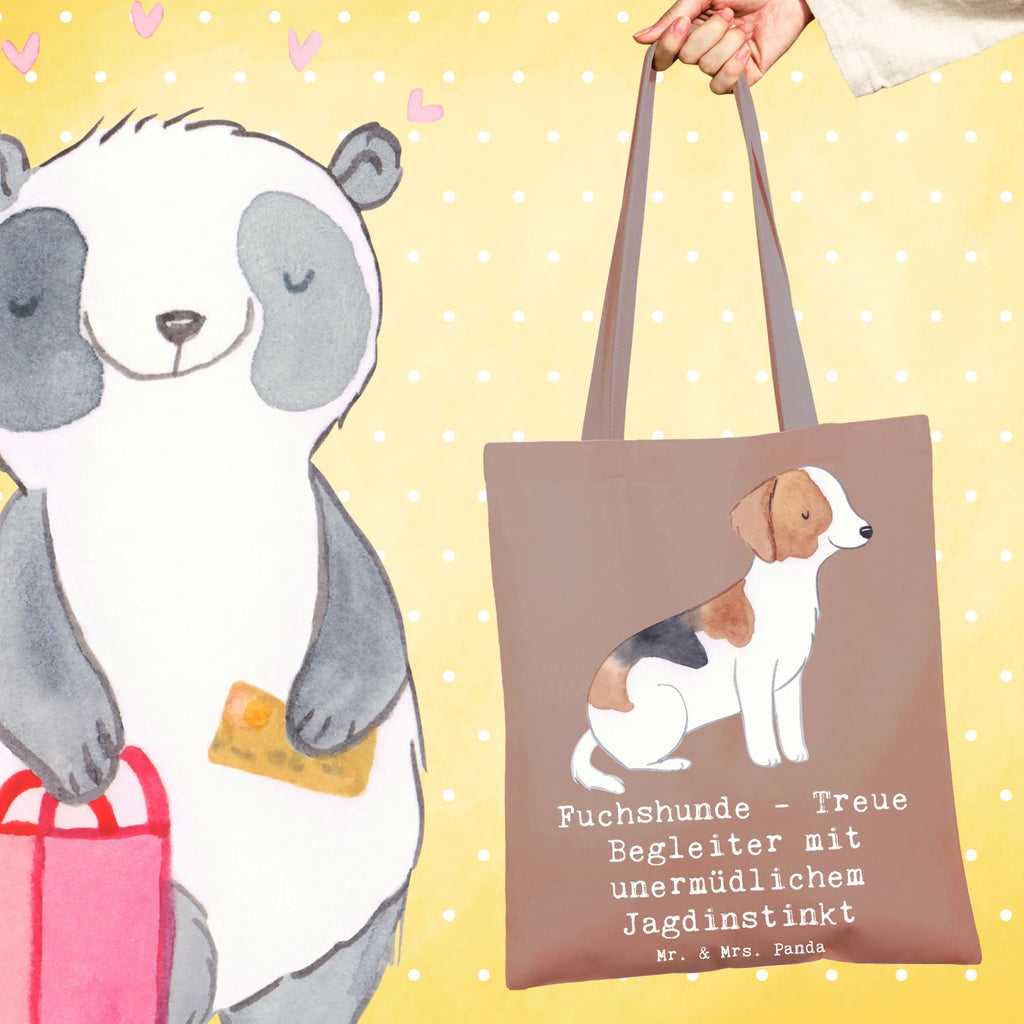 Tote bag Fuchshunde - Treue Begleiter mit unermüdlichem Jagdinstinkt Tragetasche, Badetasche, Shopper, Beuteltasche, Strandtasche, Stofftasche, Einkaufstasche, Beutel, Einkaufstüte, Stoffbeutel, Tasche, Jutebeutel, Schultertasche, Umhängetasche, Laptoptasche, Jutetasche, Hund, Hunderasse, Rassehund, Hundebesitzer, Geschenk, Tierfreund, Schenken, Welpe