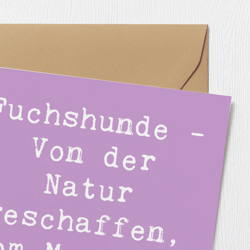 Deluxe Karte Spruch Fuchshunde Liebe Karte, Hochwertige Grußkarte, Glückwunschkarte, Geburtstagskarte, Klappkarte, Einladungskarte, Grußkarte, Hochzeitskarte, Hochwertige Klappkarte, Hund, Hunderasse, Rassehund, Hundebesitzer, Geschenk, Tierfreund, Schenken, Welpe