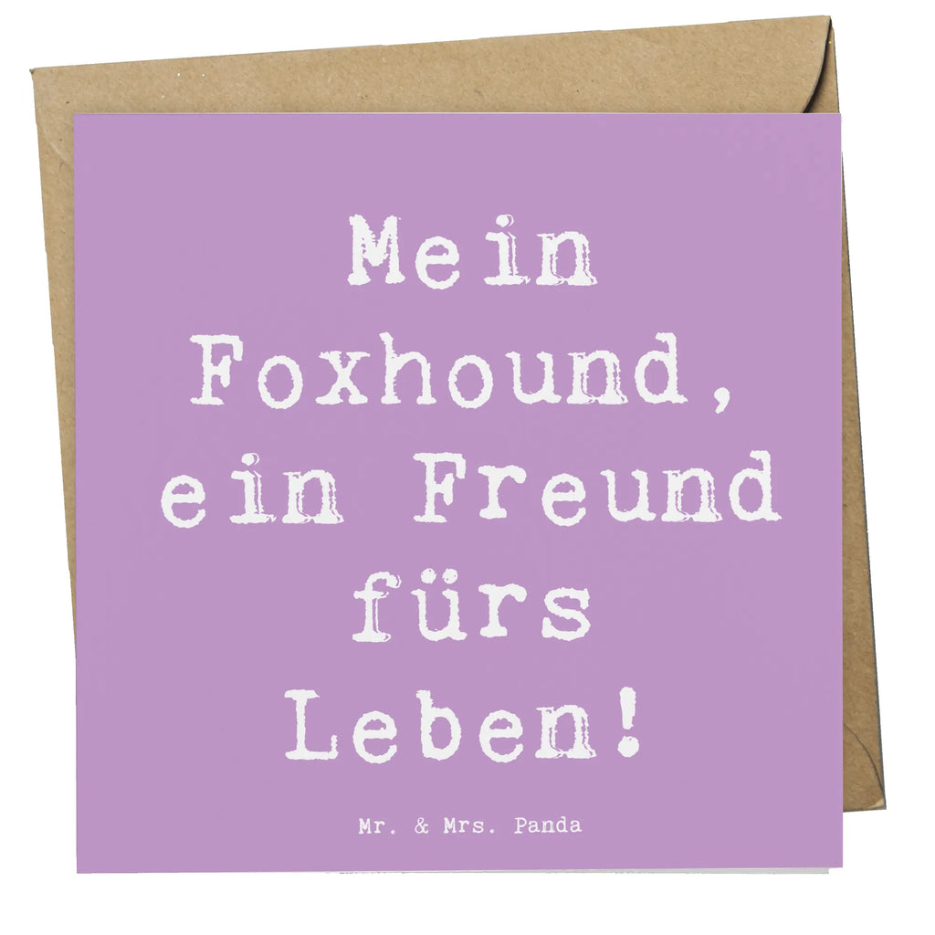 Deluxe Karte Spruch Foxhound Freund Geburtstagskarte, Hochwertige Klappkarte, Glückwunschkarte, Hochwertige Grußkarte, Grußkarte, Karte, Klappkarte, Einladungskarte, Hochzeitskarte, Hund, Hunderasse, Rassehund, Hundebesitzer, Geschenk, Tierfreund, Schenken, Welpe