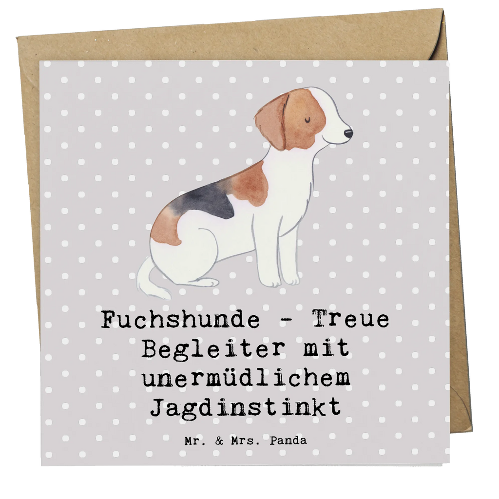 Deluxe Card Fuchshunde - Treue Begleiter mit unermüdlichem Jagdinstinkt Glückwunschkarte, Hochwertige Klappkarte, Hochzeitskarte, Karte, Hochwertige Grußkarte, Klappkarte, Einladungskarte, Geburtstagskarte, Grußkarte, Hund, Hunderasse, Rassehund, Hundebesitzer, Geschenk, Tierfreund, Schenken, Welpe