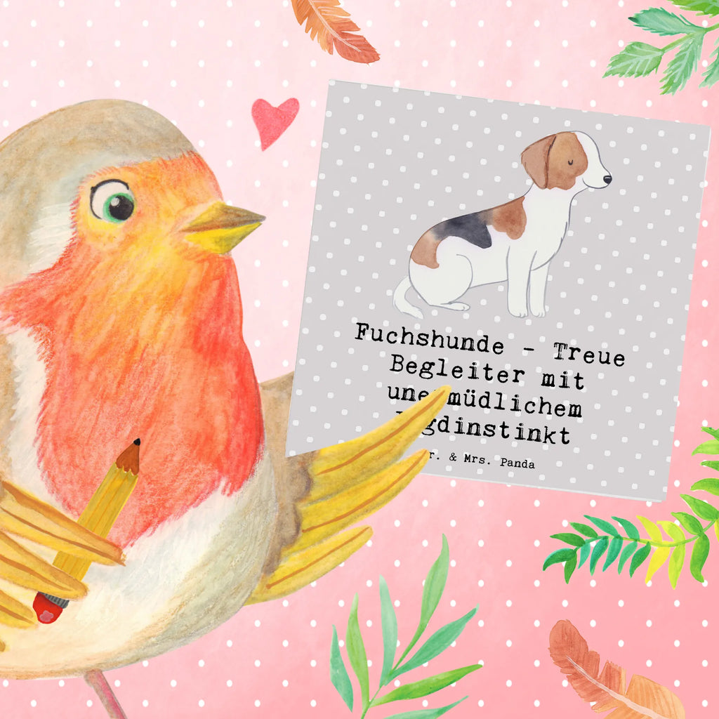 Deluxe Card Fuchshunde - Treue Begleiter mit unermüdlichem Jagdinstinkt Glückwunschkarte, Hochwertige Klappkarte, Hochzeitskarte, Karte, Hochwertige Grußkarte, Klappkarte, Einladungskarte, Geburtstagskarte, Grußkarte, Hund, Hunderasse, Rassehund, Hundebesitzer, Geschenk, Tierfreund, Schenken, Welpe