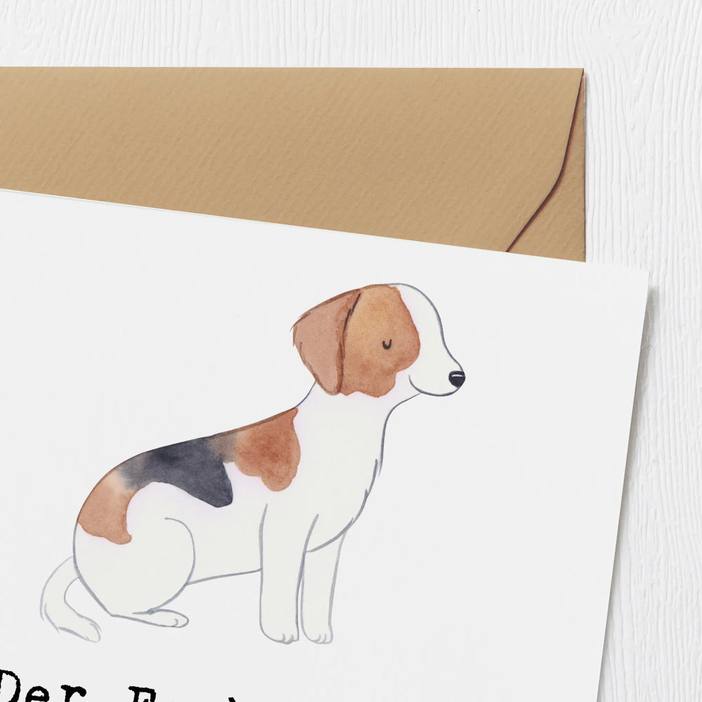 Deluxe Karte Liebevoller Foxhound Karte, Hochwertige Grußkarte, Hochwertige Klappkarte, Klappkarte, Einladungskarte, Hochzeitskarte, Grußkarte, Glückwunschkarte, Geburtstagskarte, Hund, Hunderasse, Rassehund, Hundebesitzer, Geschenk, Tierfreund, Schenken, Welpe