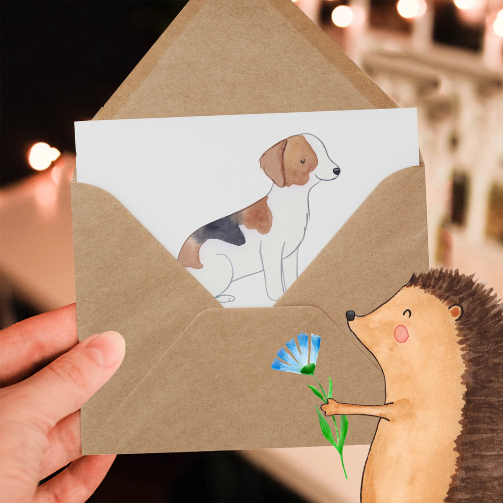 Deluxe Card Fuchshunde - Treue Begleiter mit unermüdlichem Jagdinstinkt Glückwunschkarte, Hochwertige Klappkarte, Hochzeitskarte, Karte, Hochwertige Grußkarte, Klappkarte, Einladungskarte, Geburtstagskarte, Grußkarte, Hund, Hunderasse, Rassehund, Hundebesitzer, Geschenk, Tierfreund, Schenken, Welpe