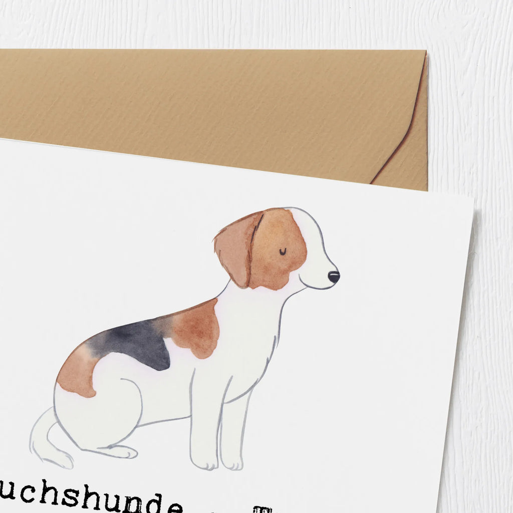 Deluxe Card Fuchshunde - Treue Begleiter mit unermüdlichem Jagdinstinkt Glückwunschkarte, Hochwertige Klappkarte, Hochzeitskarte, Karte, Hochwertige Grußkarte, Klappkarte, Einladungskarte, Geburtstagskarte, Grußkarte, Hund, Hunderasse, Rassehund, Hundebesitzer, Geschenk, Tierfreund, Schenken, Welpe