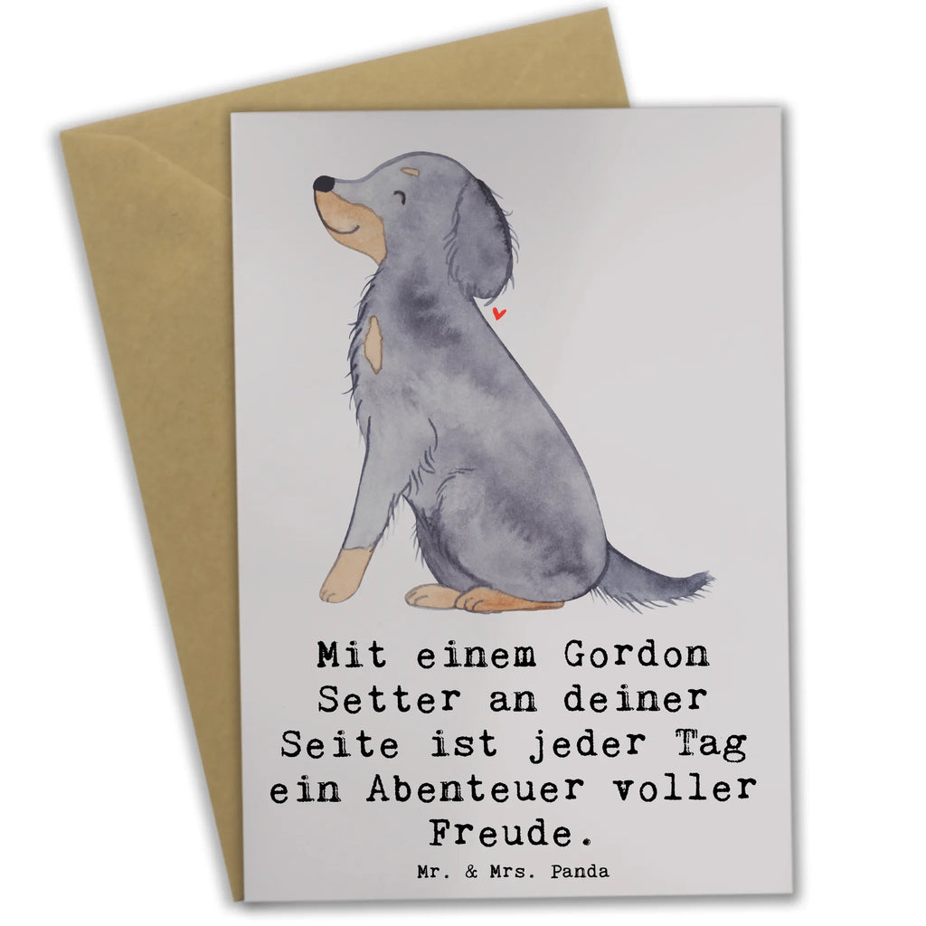 Grußkarte Gordon Setter Freude Karte, Einladungskarte, Geburtstagskarte, Klappkarte, Grußkarte, Glückwunschkarte, Ansichtskarten, Hochzeitskarte, Hund, Hunderasse, Rassehund, Hundebesitzer, Geschenk, Tierfreund, Schenken, Welpe