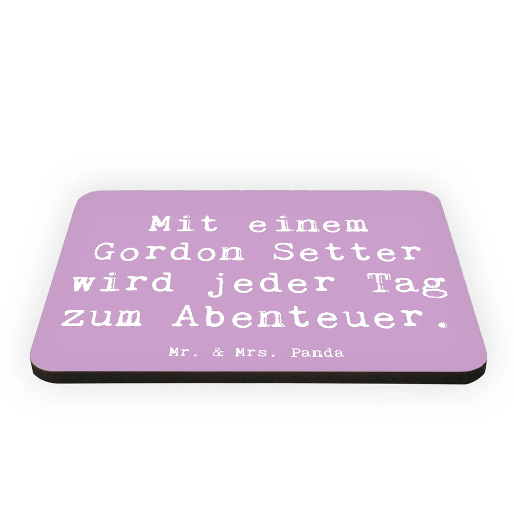 Magnet Saying Mit einem Gordon Setter wird jeder Tag zum Abenteuer. Dekomagnet, Souvenir Magnet, Kühlschrankmagnet, Whiteboard Magnet, Pinnwandmagnet, Kühlschrank Dekoration, Motivmagnete, Notiz Magnet, Hund, Hunderasse, Rassehund, Hundebesitzer, Geschenk, Tierfreund, Schenken, Welpe